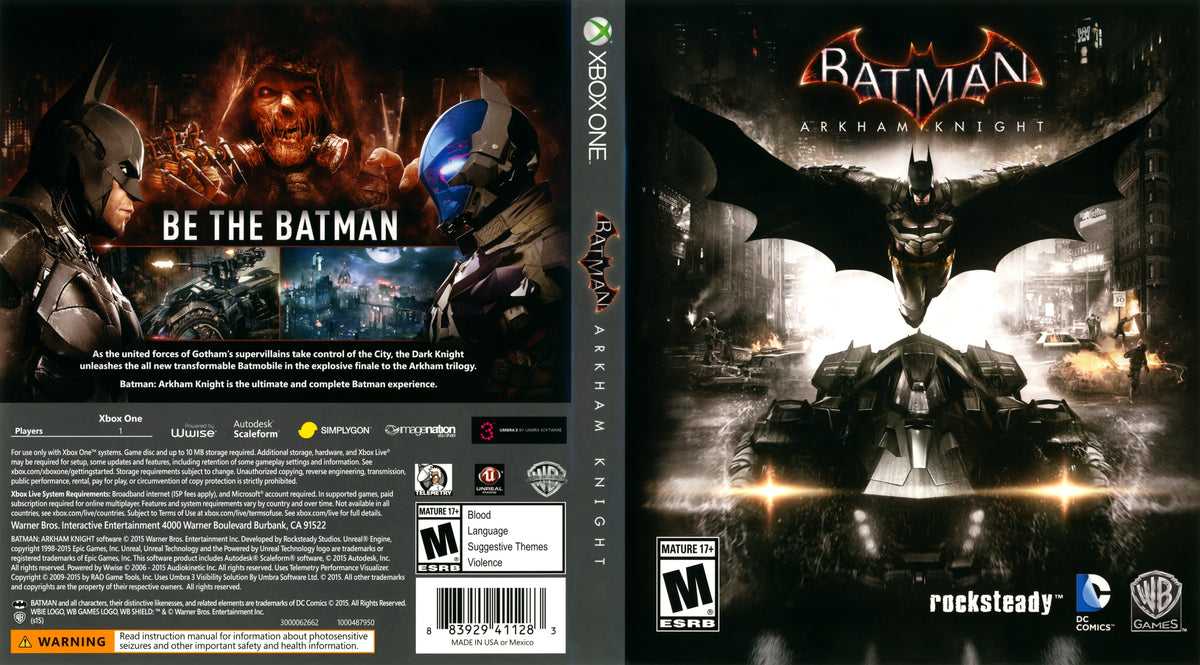 Batman: Arkham Knight Xbox One - Video Game - Used - CaveGamers - Image 4