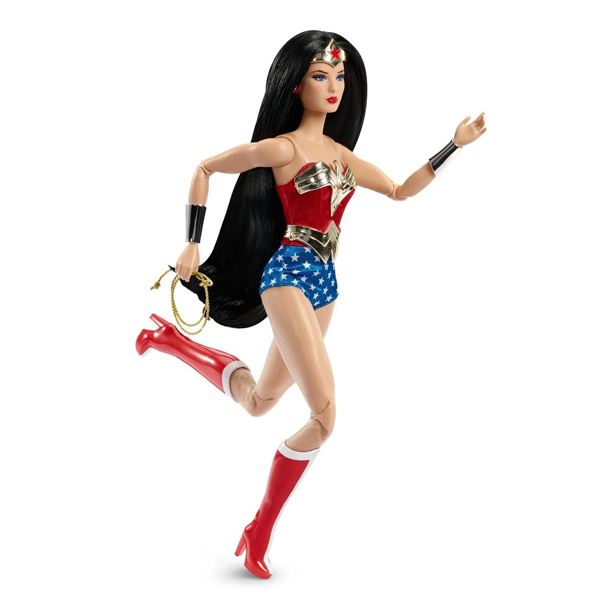 Barbie Wonder Woman Signature Doll Red Blue Tank Suit Gold Headpiece & Belt Dolls - Toys - New - CaveGamers - Image 6