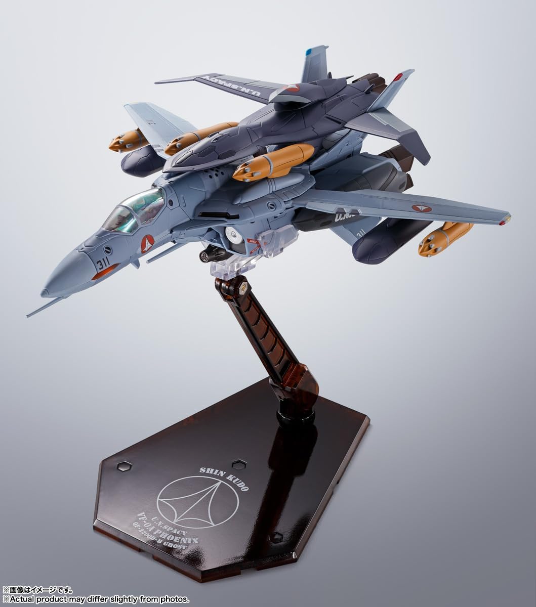 Macross Zero VF-0A Phoenix Shin Kudo Use + QF-2200D-B Ghost Hi-Metal R Action Figure Action Figures - Toys - New - CaveGamers - Image 10