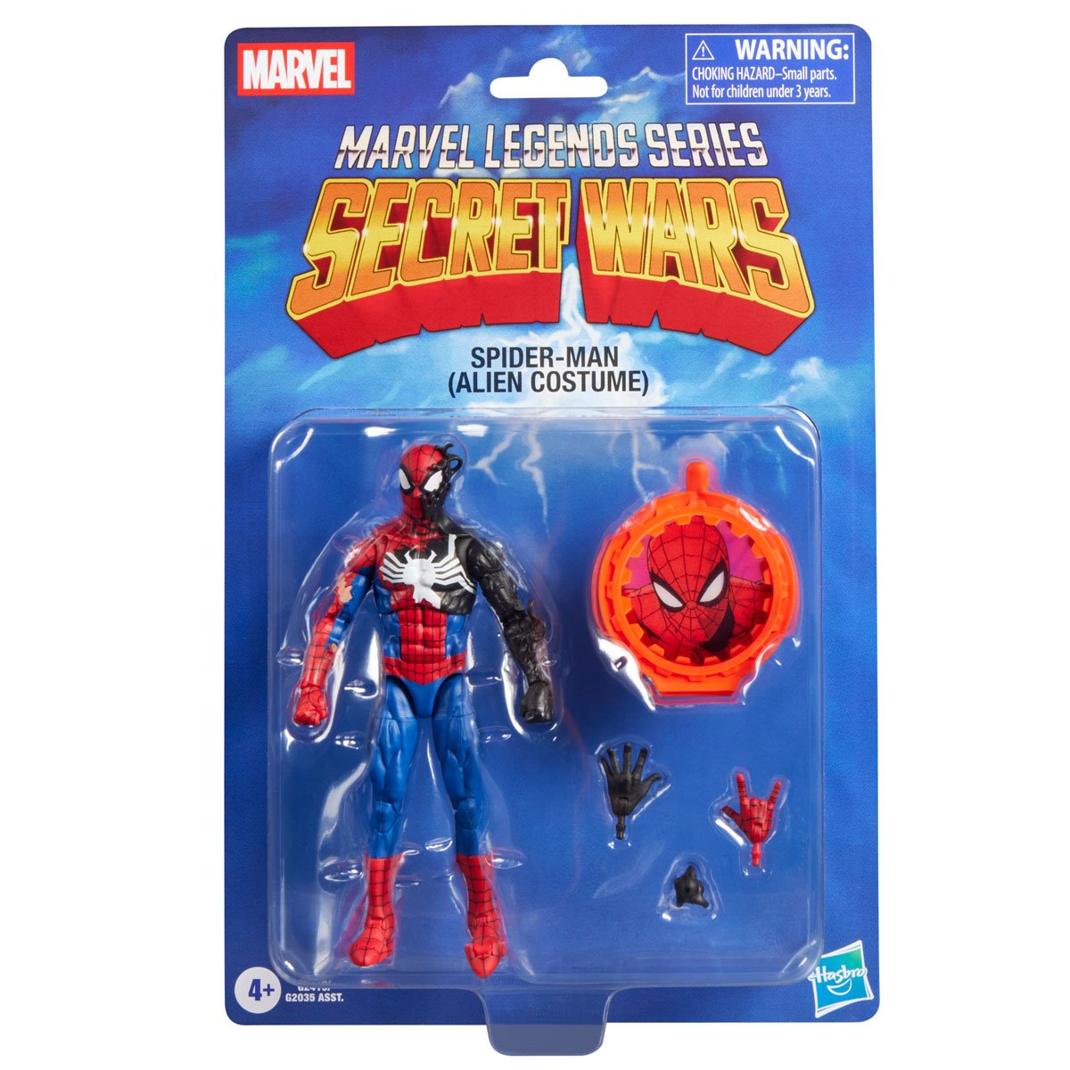 Secret Wars Marvel Legends Series Spider-Man (Alien Costume) 6" Action Figure Action Figures - Toys - New - CaveGamers - Image 3
