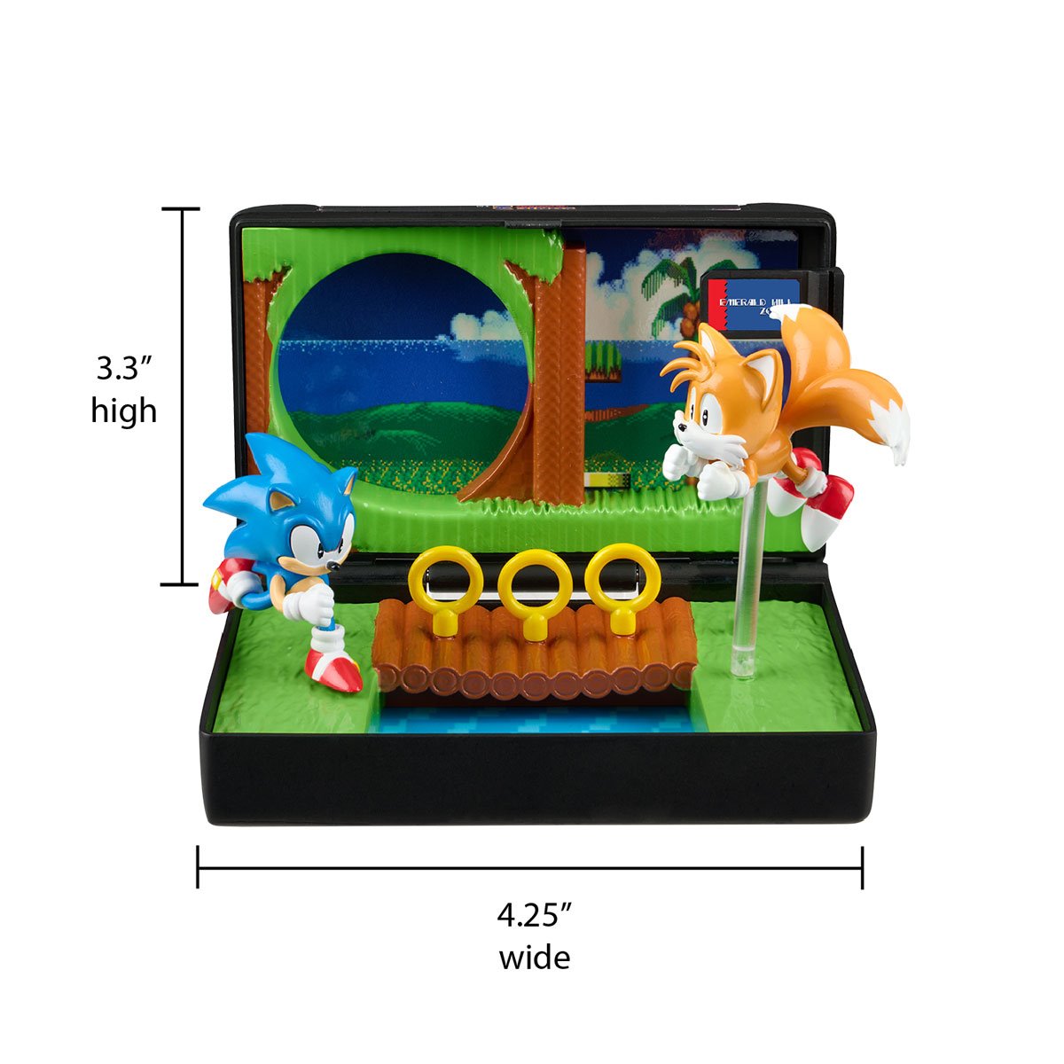 Console Heroes Sega Genesis Sonic the Hedgehog 2 Cartridge Diorama Playset Action Figures - Toys - New - CaveGamers - Image 2