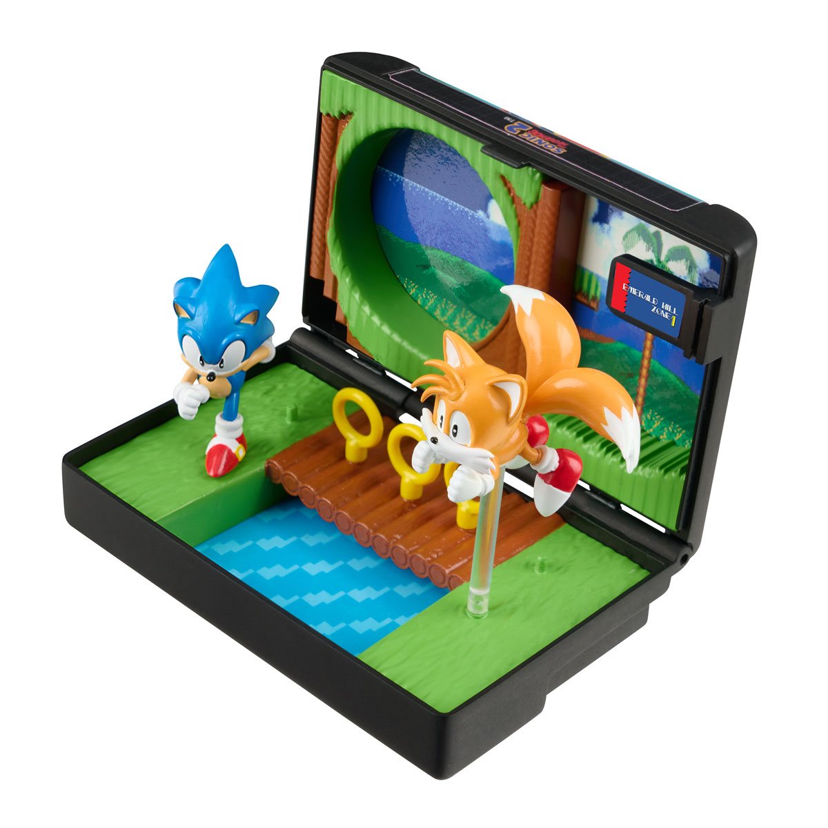 Console Heroes Sega Genesis Sonic the Hedgehog 2 Cartridge Diorama Playset Action Figures - Toys - New - CaveGamers - Image 3