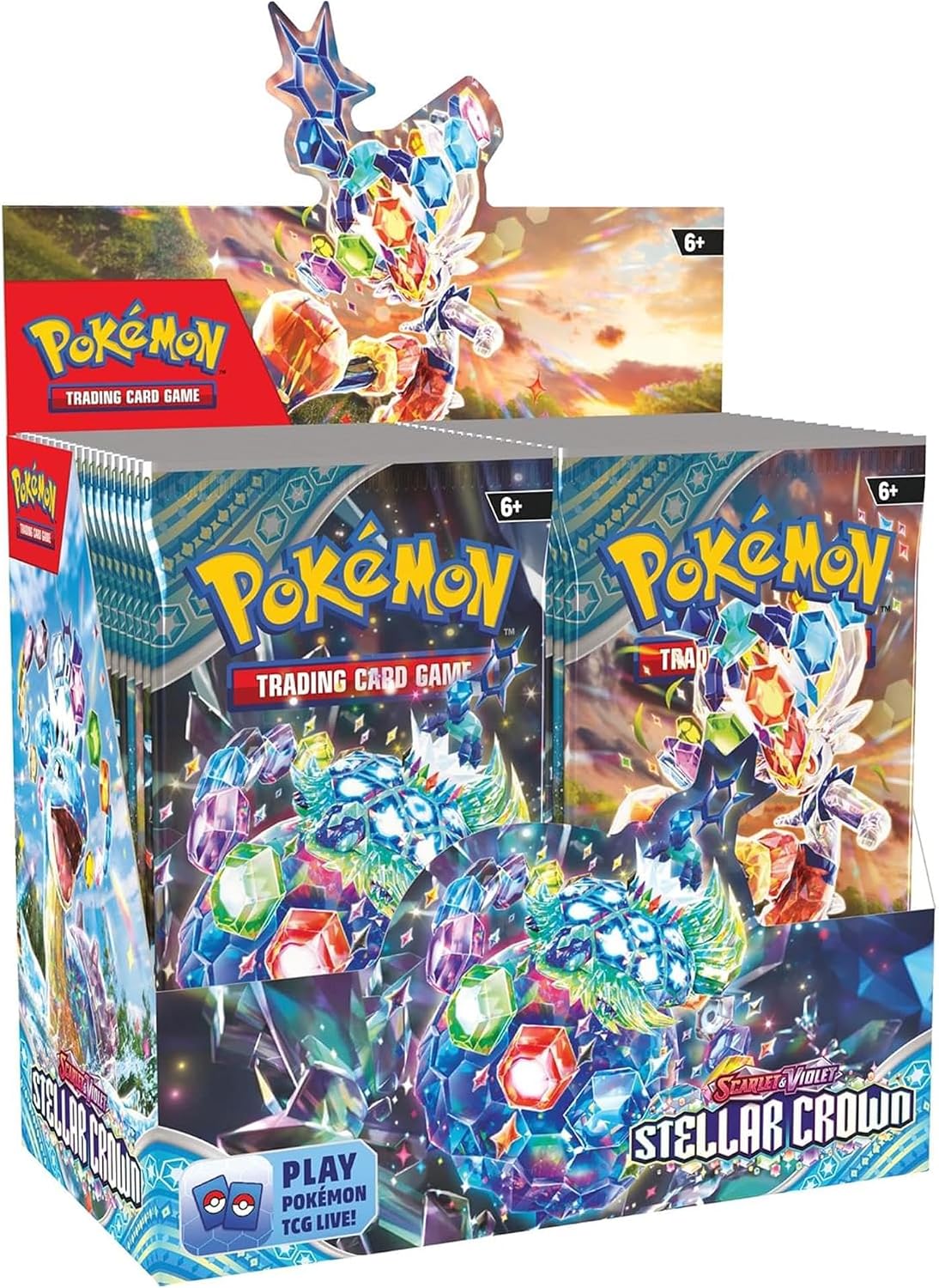 Pokemon TCG: Scarlet & Violet Stellar Crown Booster Box - Trading Card - New - CaveGamers