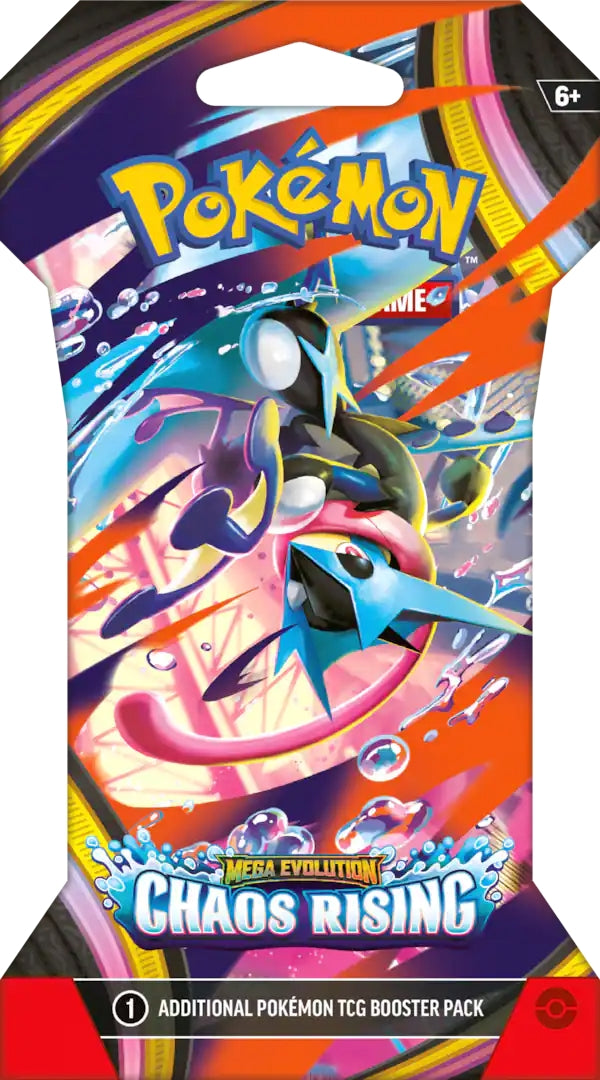 Pokemon TCG: Mega Evolution Chaos Rising Sleeved Booster Pack - Trading Card - New - CaveGamers - Image 3