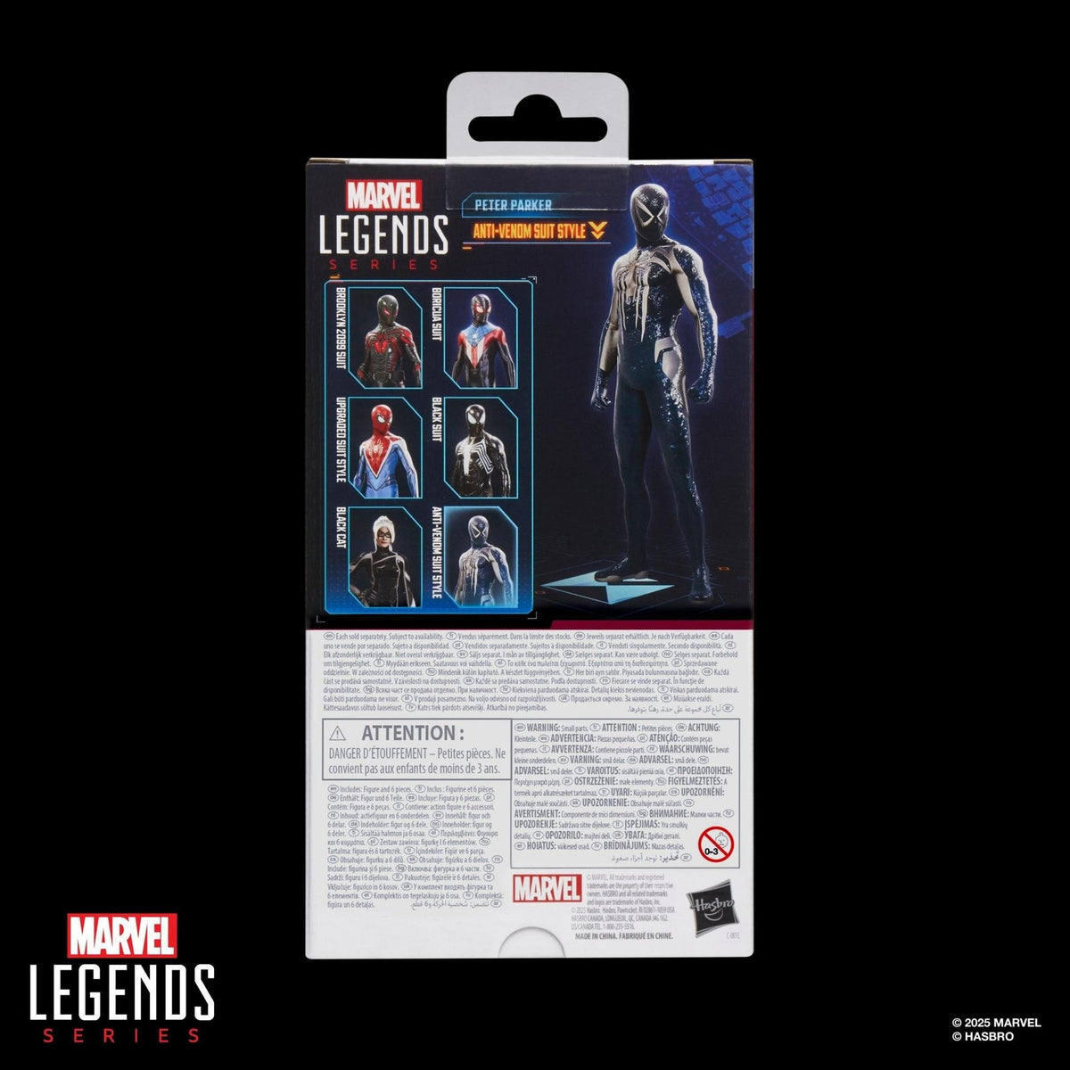 Marvel Legends: Spider-Man 2 Gamerverse Peter Parker Anti-Venom Suite Style 6" Action Figure Action Figures - Toys - New - CaveGamers - Image 10
