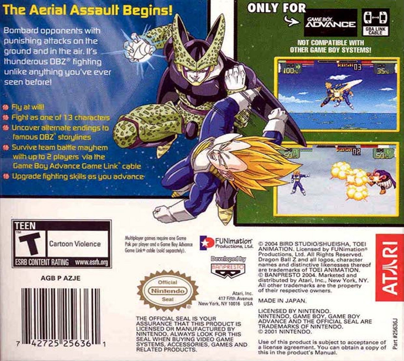 Dragon Ball Z Supersonic Warriors Game Boy Advance - Video Game - Used - CaveGamers - Image 2