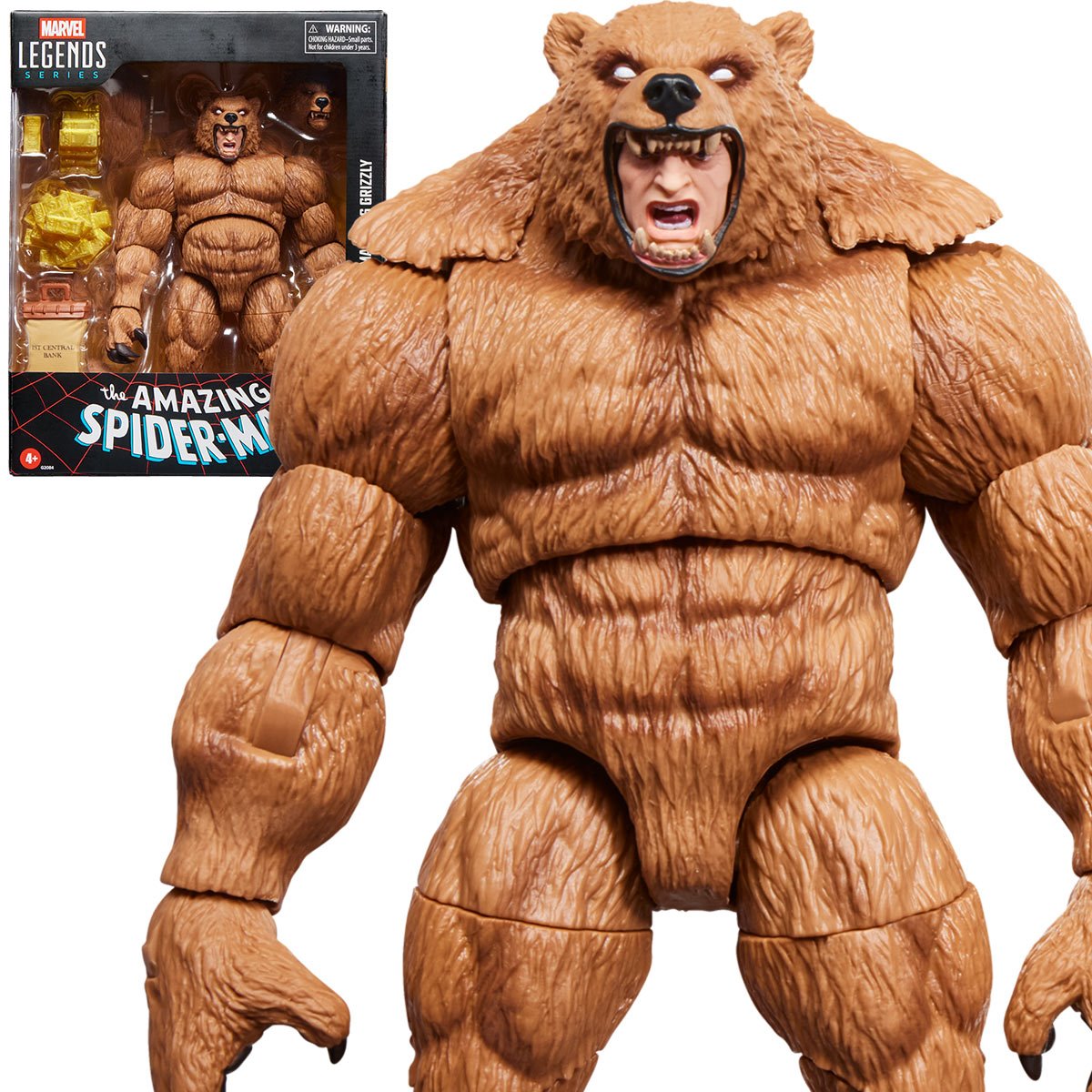 Spider-Man Marvel Legends Series Grizzly 6" Action Figure Action Figures - Toys - New - CaveGamers