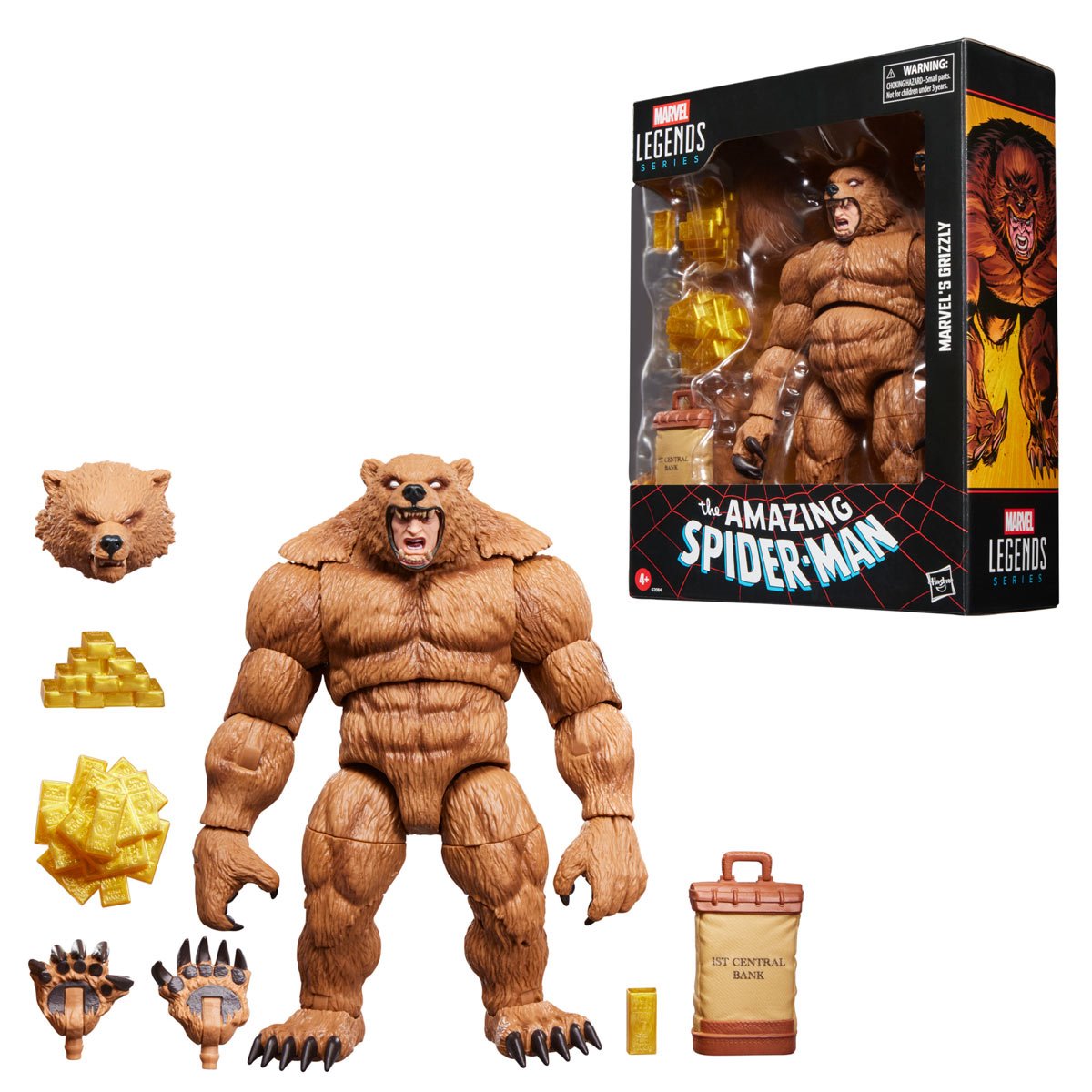 Spider-Man Marvel Legends Series Grizzly 6" Action Figure Action Figures - Toys - New - CaveGamers - Image 8