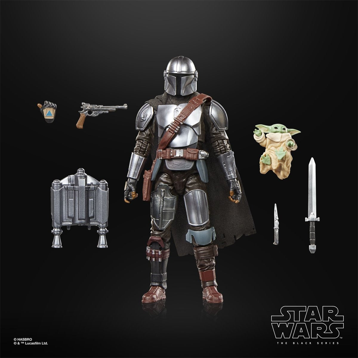 Star Wars The Black Series The Mandalorian & Grogu Deluxe 6" Action Figure Action Figures - Toys - New - CaveGamers - Image 2