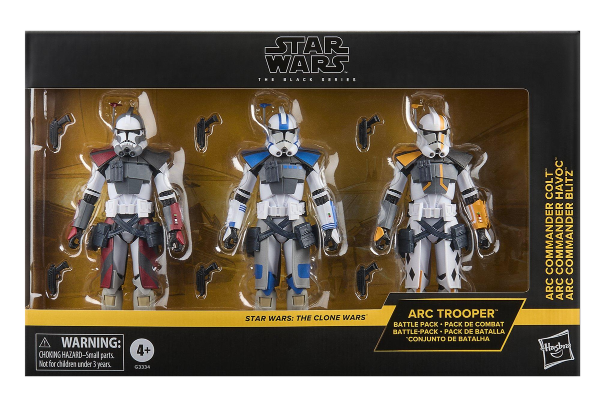 Star Wars The Black Series ARC Trooper Battle Pack Havoc, Colt, Blitz 6-Inch Action Figure Action Figures - Toys - New - CaveGamers