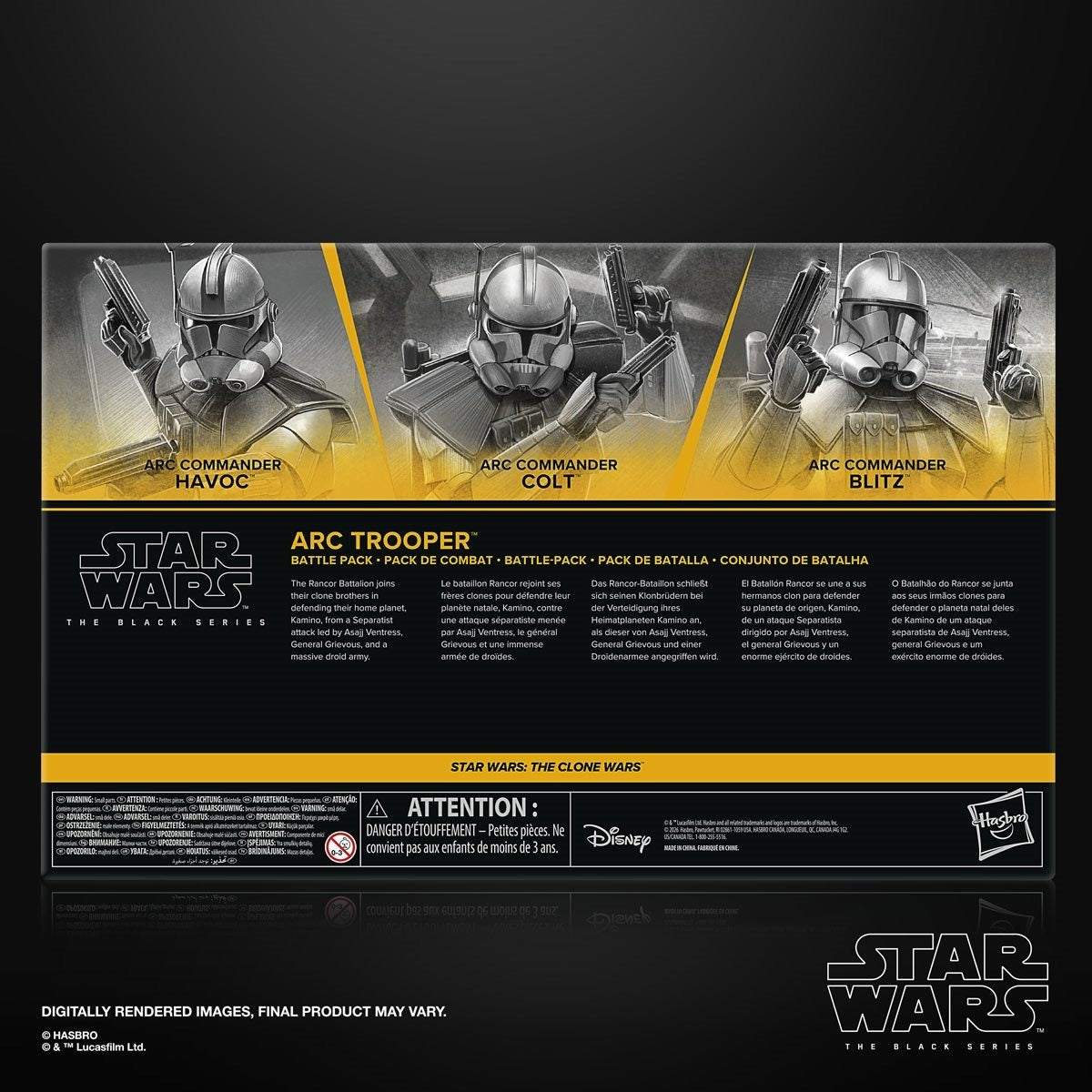 Star Wars The Black Series ARC Trooper Battle Pack Havoc, Colt, Blitz 6-Inch Action Figure Action Figures - Toys - New - CaveGamers - Image 12