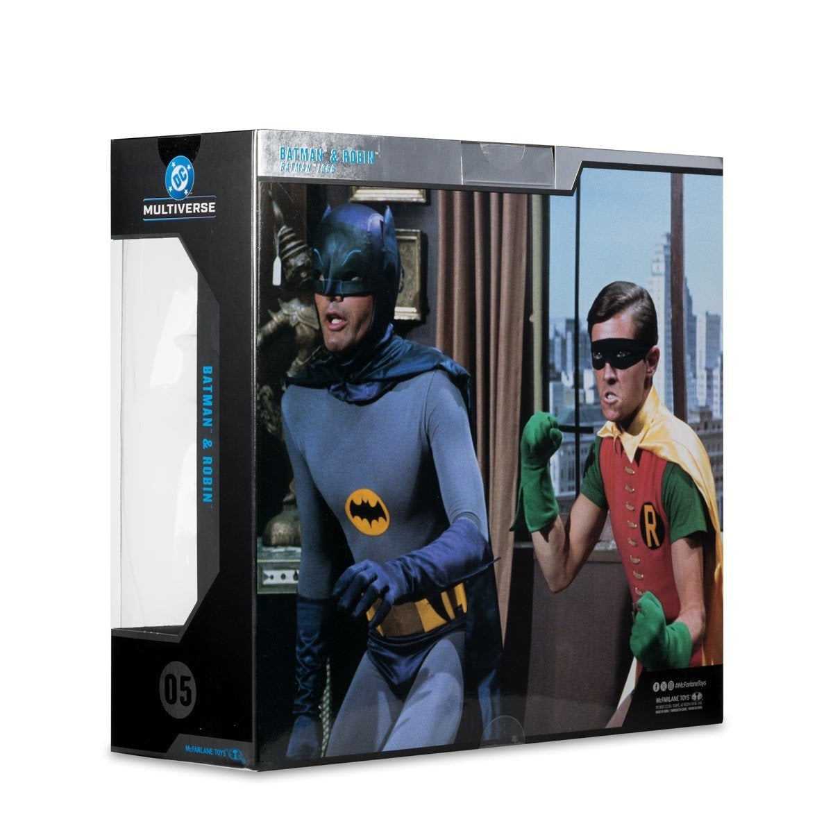 DC Multiverse: Batman and Robin Batman Classic TV Series #5 7-Inch Action Figure 2-Pack Action Figures - Toys - New - CaveGamers - Image 12