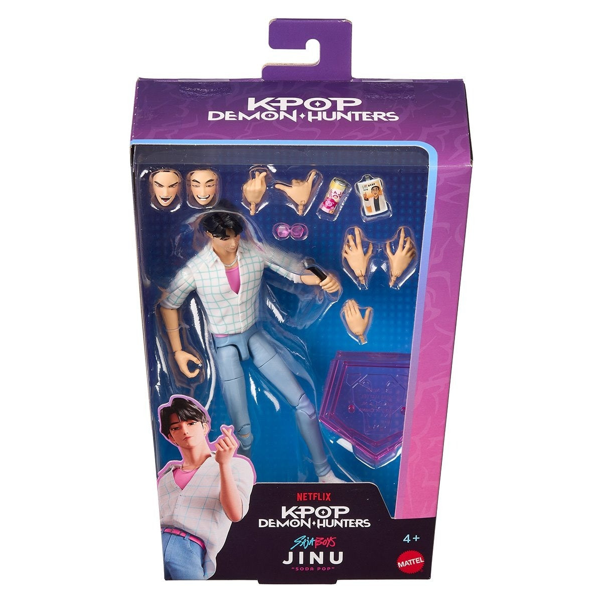Mattel KPop Demon Hunters Saja Boys Jinu Soda Pop Action Figure Action Figures - Toys - New - CaveGamers