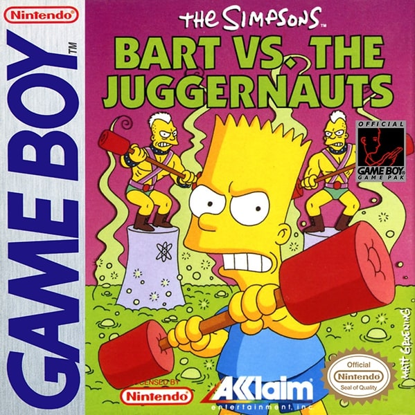 The Simpsons Bart vs the Juggernauts Game Boy - Video Game - Used - CaveGamers