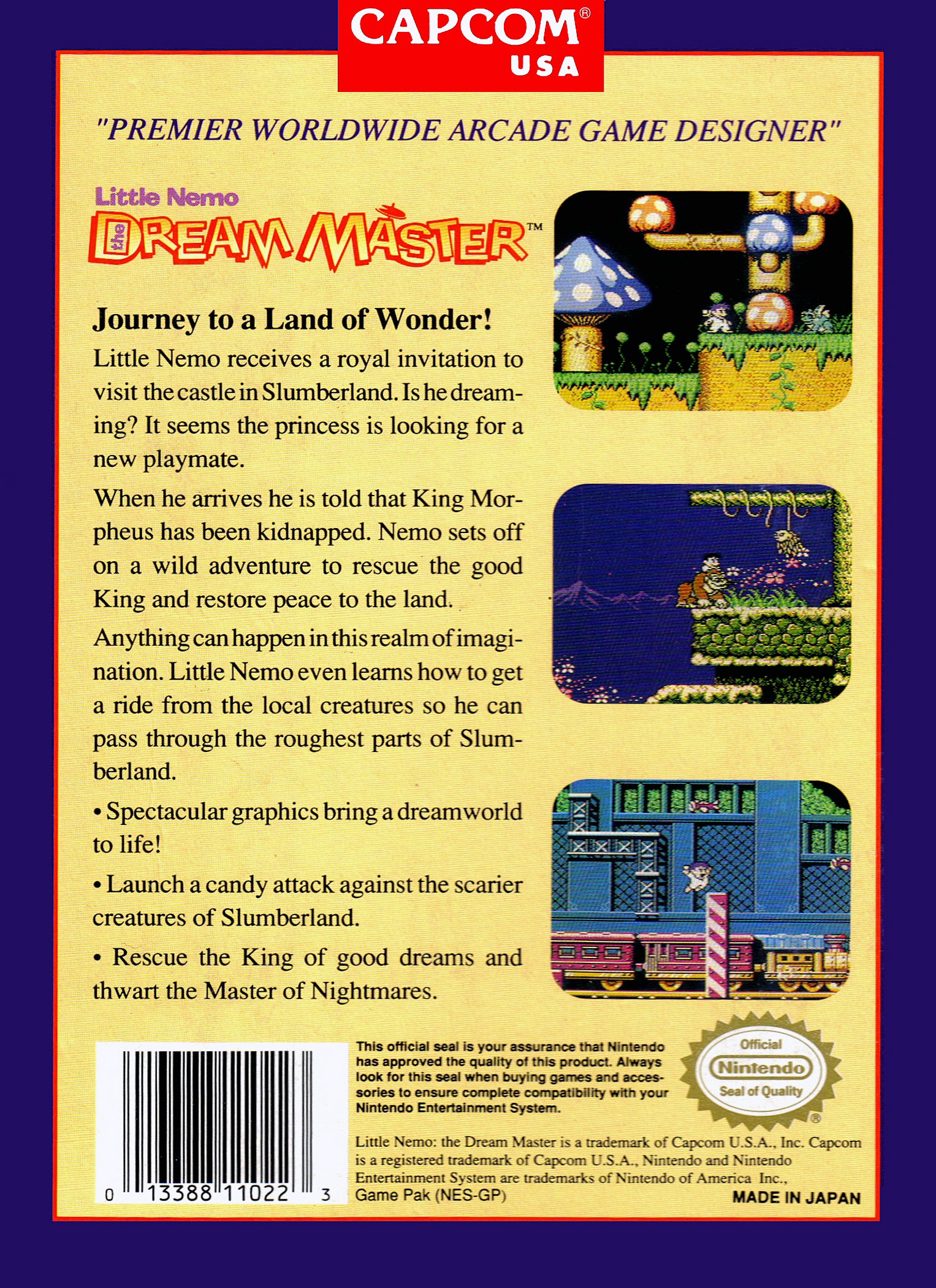 Little Nemo: The Dream Master NES - Video Game - Used - CaveGamers - Image 2