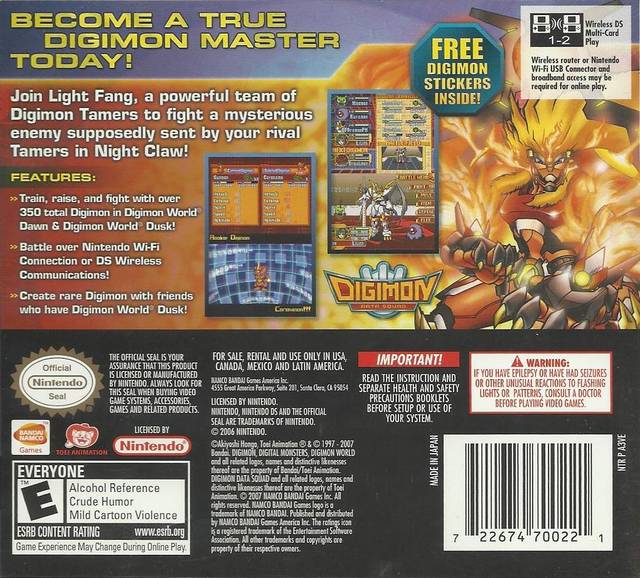 Digimon World: Dawn DS - Video Game - Used - CaveGamers - Image 2