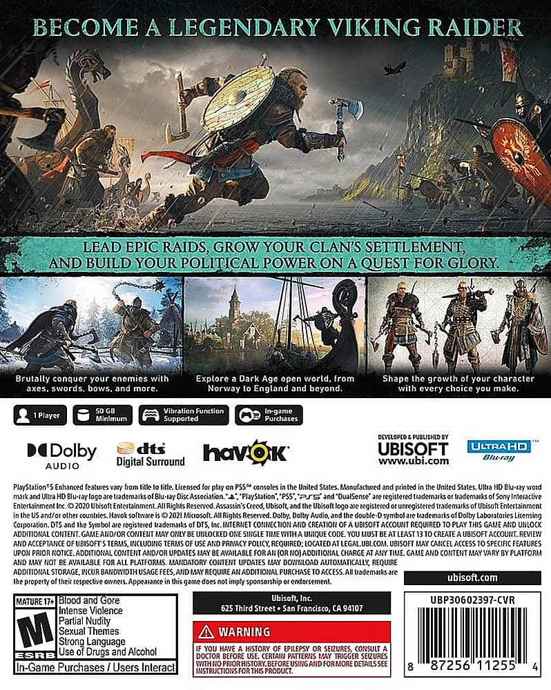 Assassin's Creed Valhalla PS5 - Video Game - Used - CaveGamers - Image 2