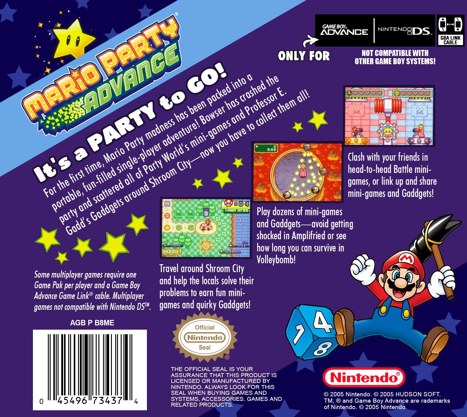 Mario Party Advance Game Boy Advance - Video Game - Used - CaveGamers - Image 2