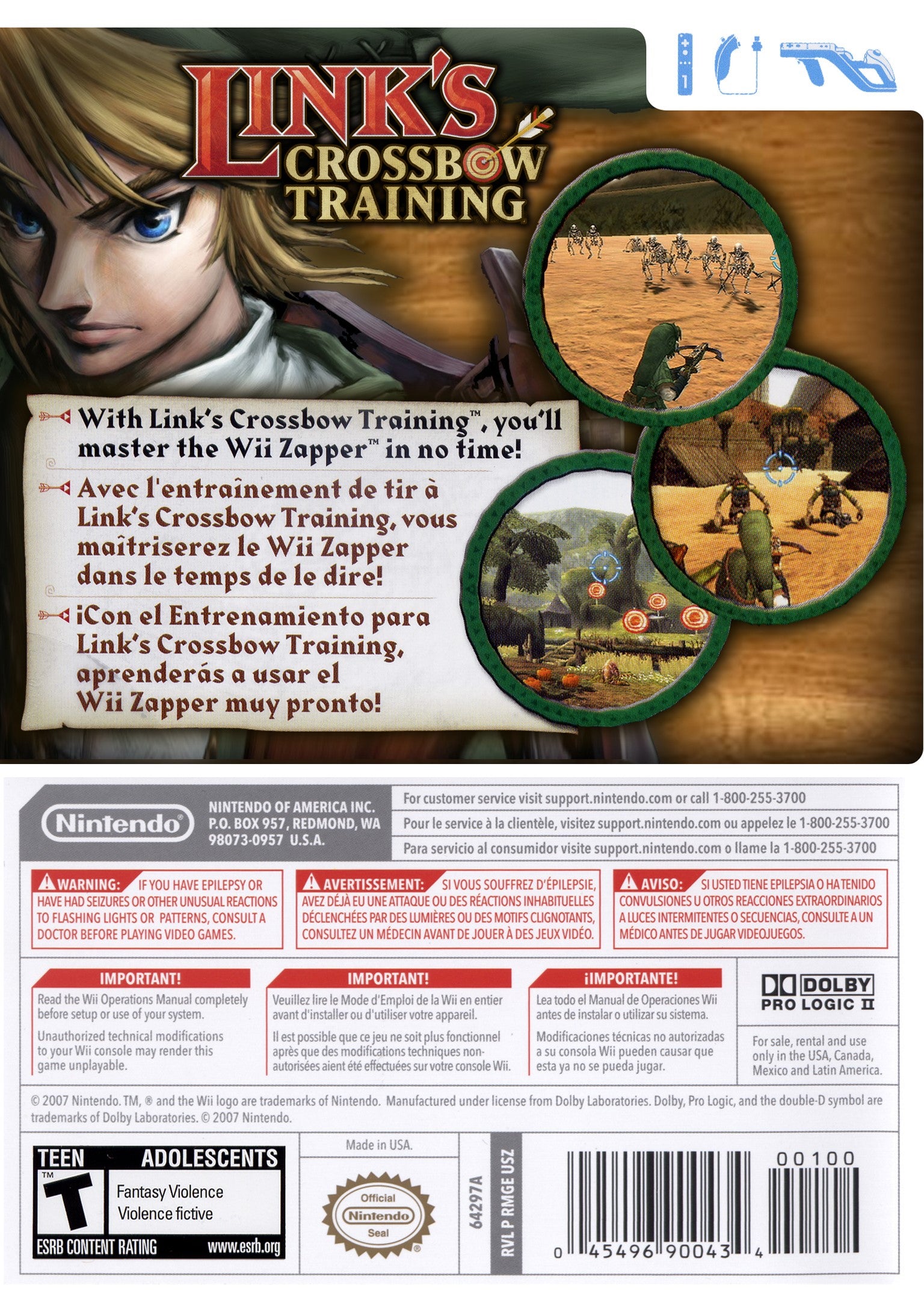 Link's Crossbow Training Wii - Video Game - Used - CaveGamers - Image 2