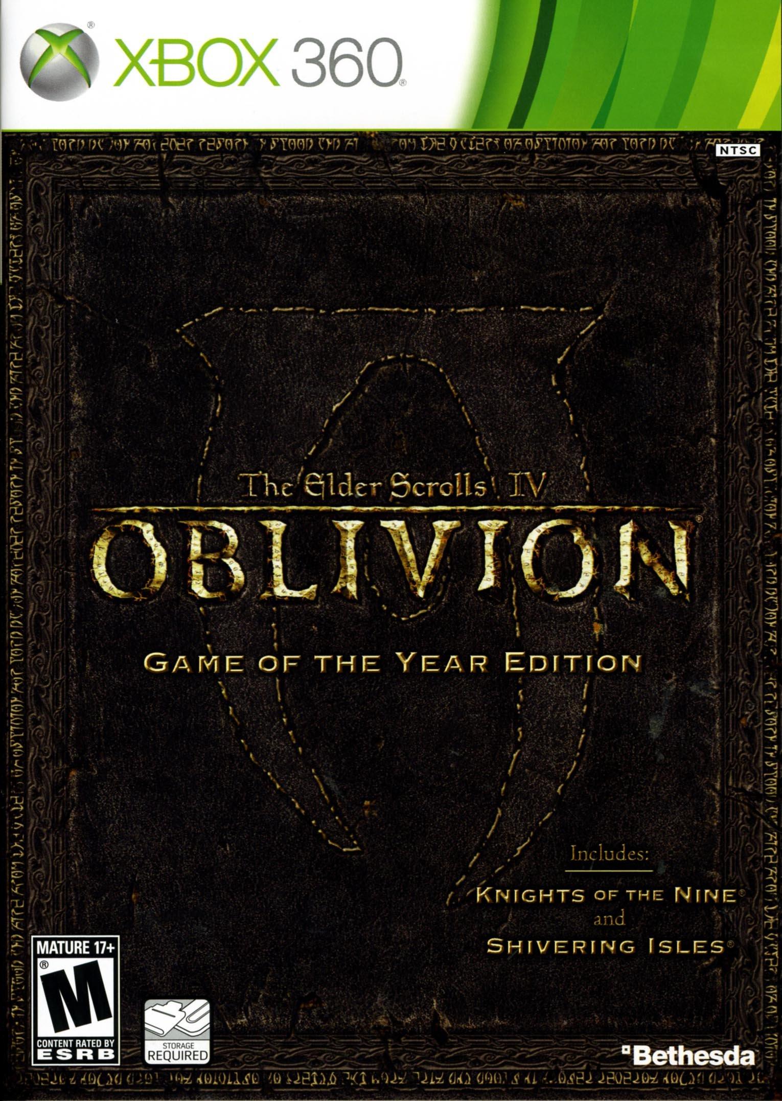 The Elder Scrolls IV: Oblivion [Game of the Year Edition] [2 Discs] Xbox 360 - Video Game - Used - CaveGamers