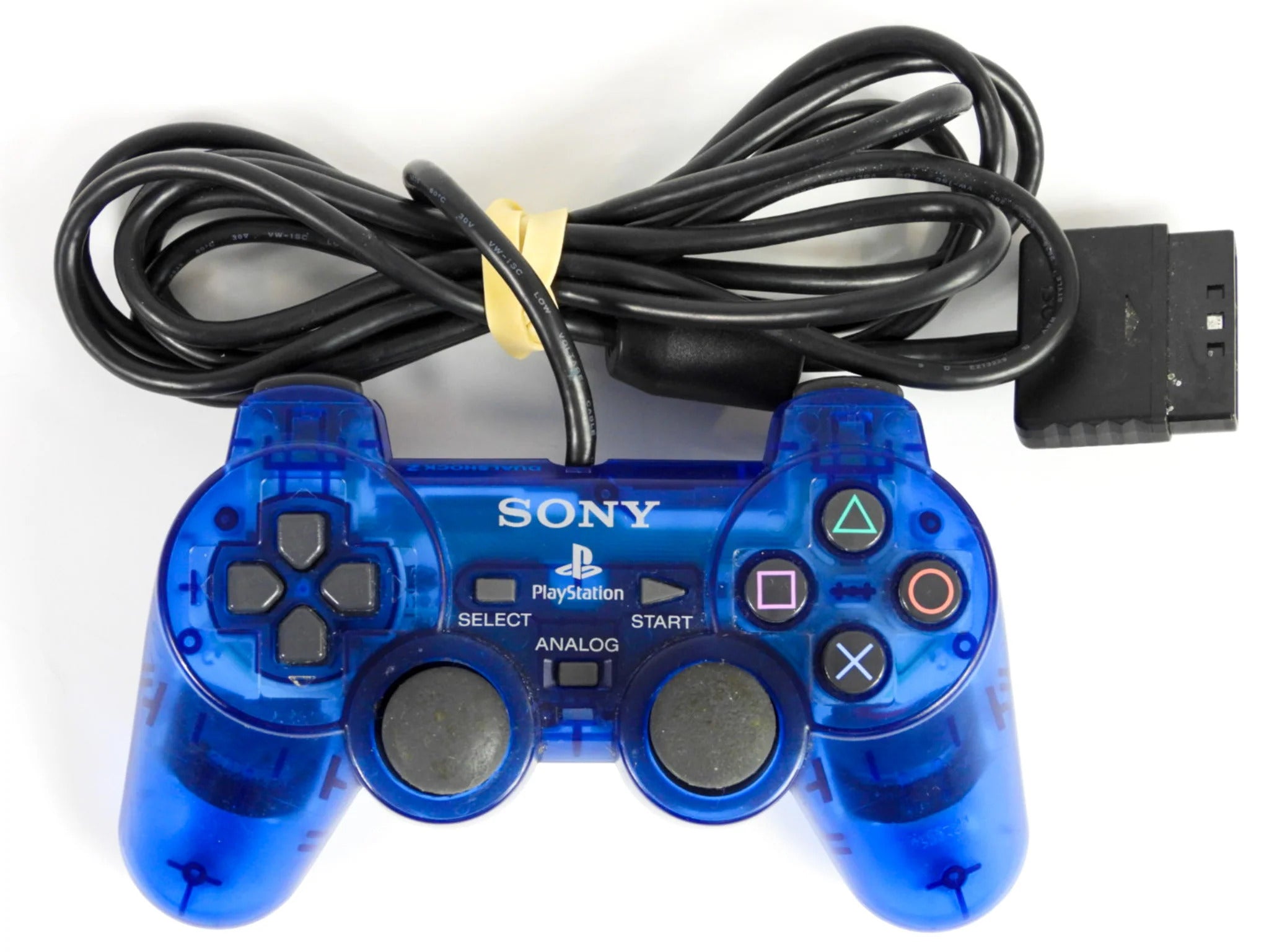 Playstation 2 Dualshock 2 Controller - Ocean Blue PS2 - Video Game Accessory - Used - CaveGamers