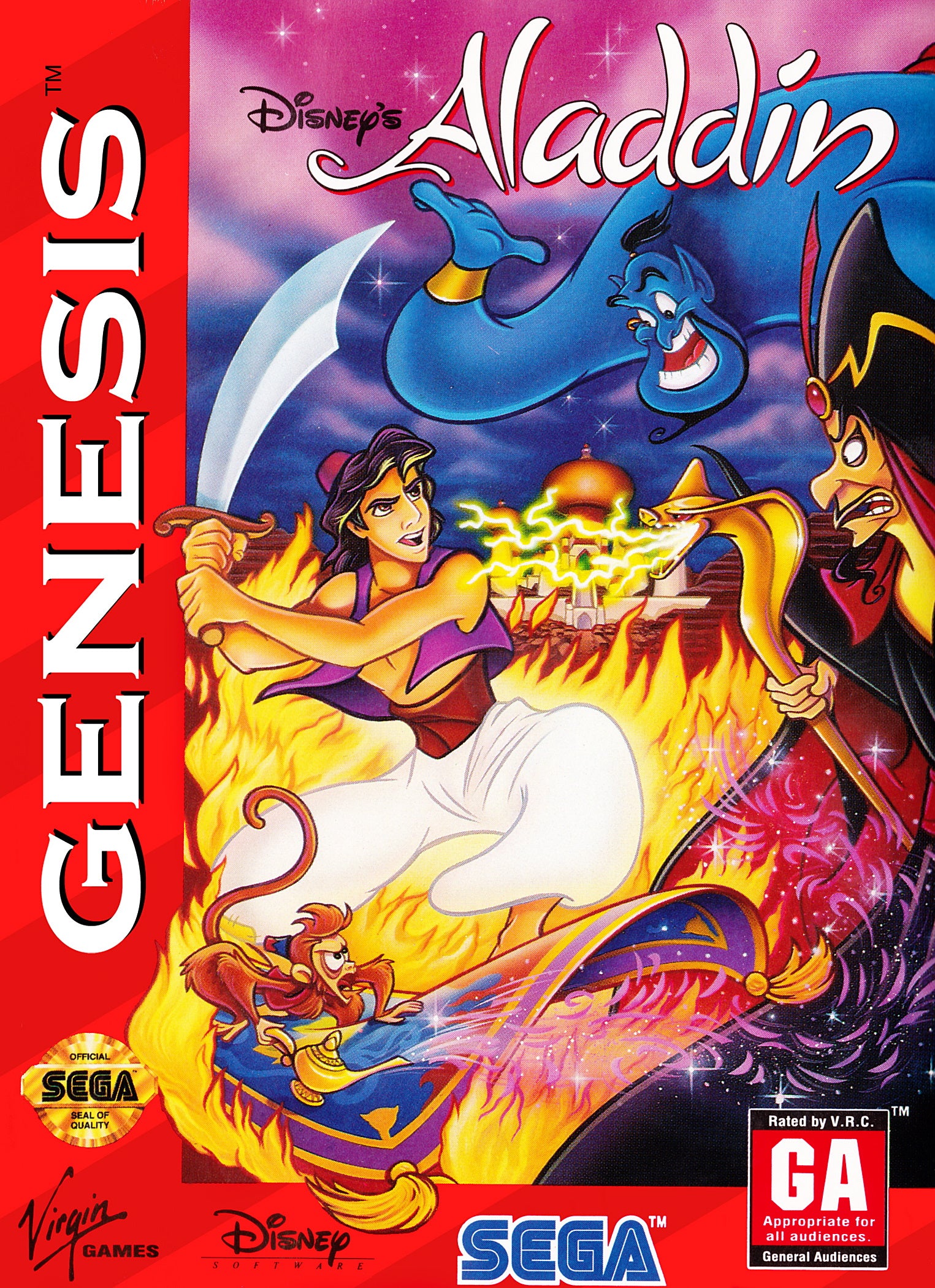 Aladdin Genesis - Video Game - Used - CaveGamers