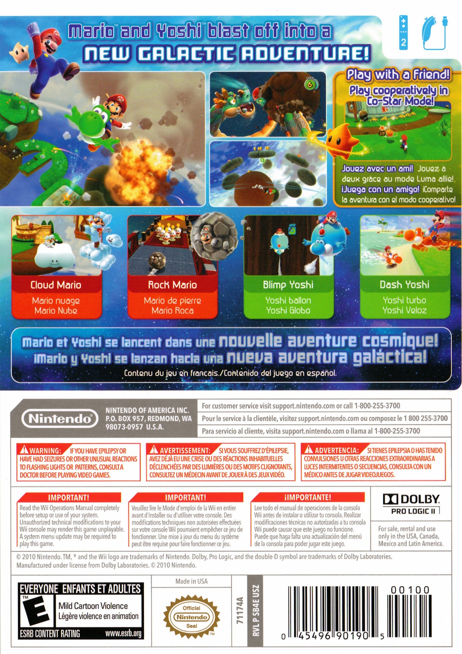 Super Mario Galaxy 2 Wii - Video Game - Used - CaveGamers - Image 2