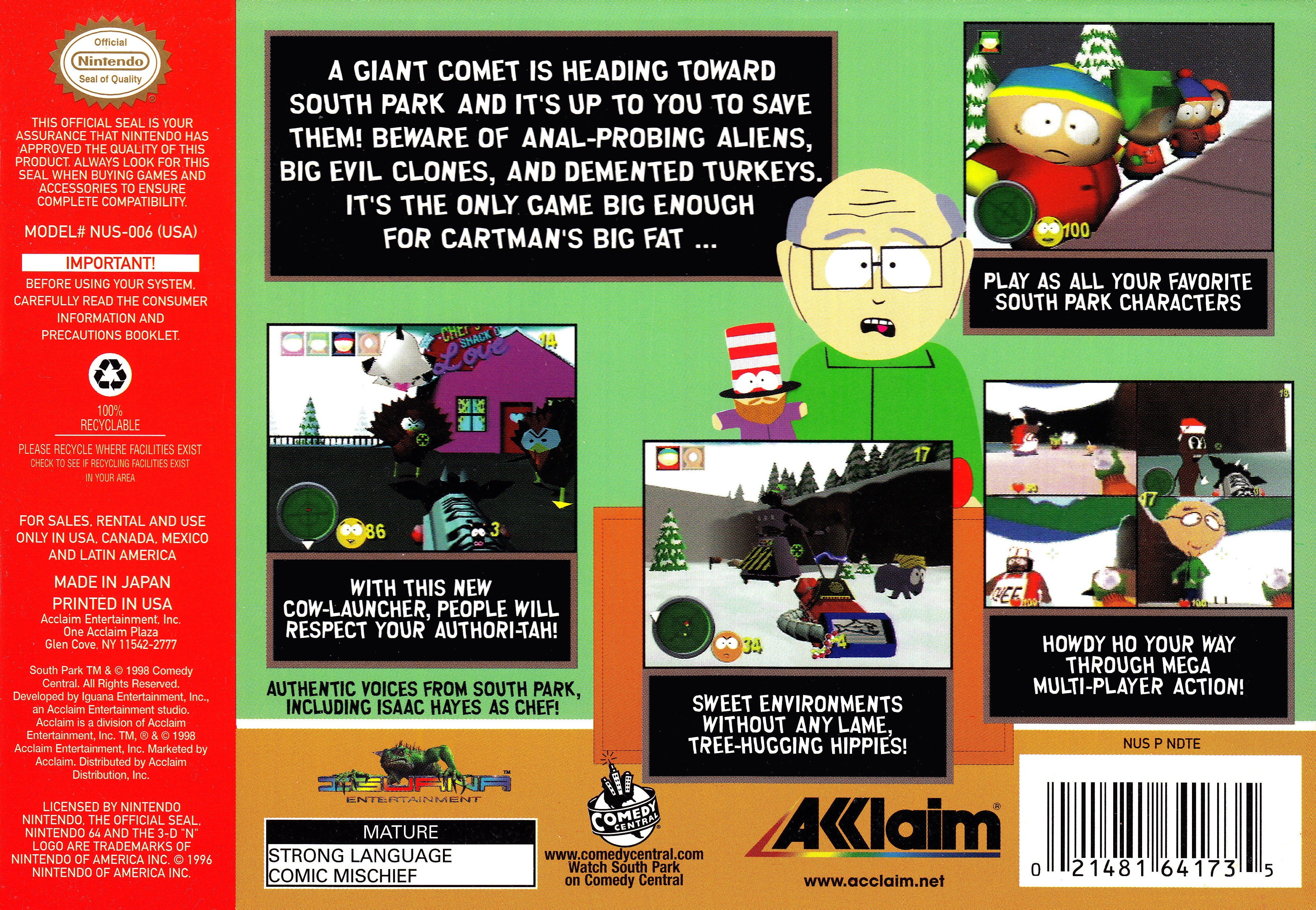 South Park N64 - Video Game - Used - CaveGamers - Image 2