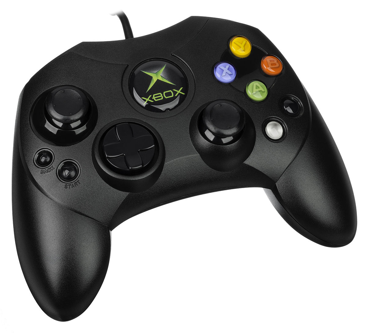 Original Xbox Controller S - Black - Video Game Accessory - Used - CaveGamers