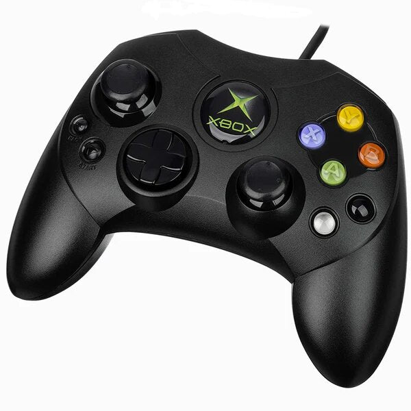 Original Xbox Controller S - Black - Video Game Accessory - Used - CaveGamers - Image 2