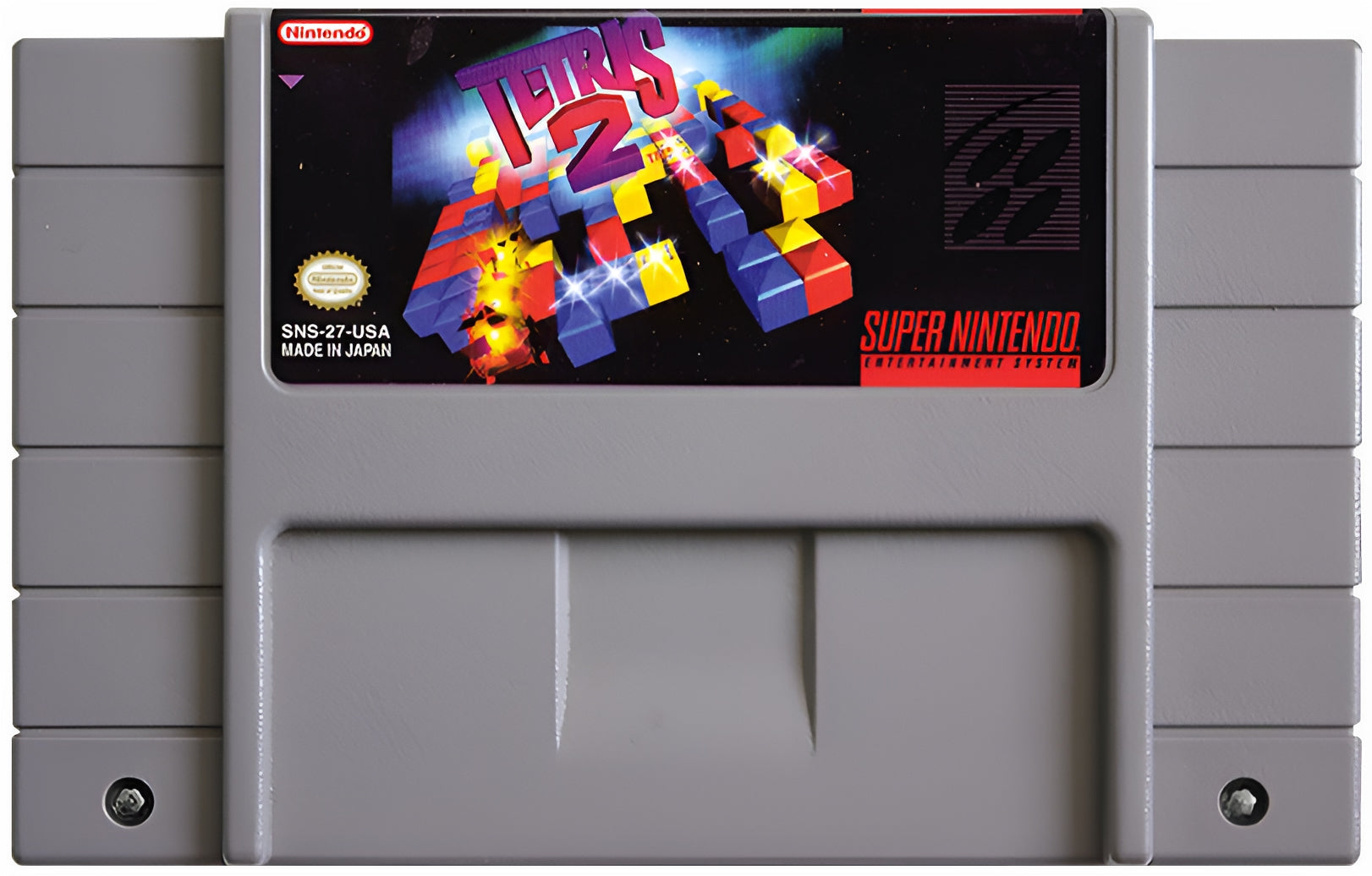 Tetris 2 SNES - Video Game - Used - CaveGamers - Image 3