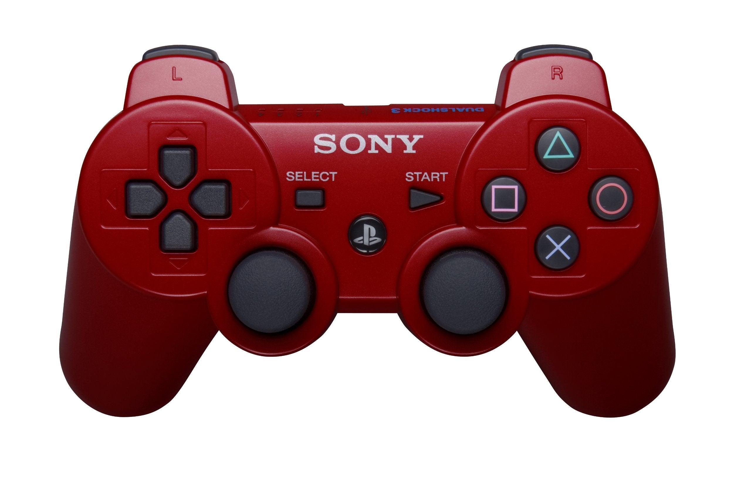 PlayStation 3 Dualshock 3 Wireless Controller - Red PS3 - Video Game Accessory - Used - CaveGamers