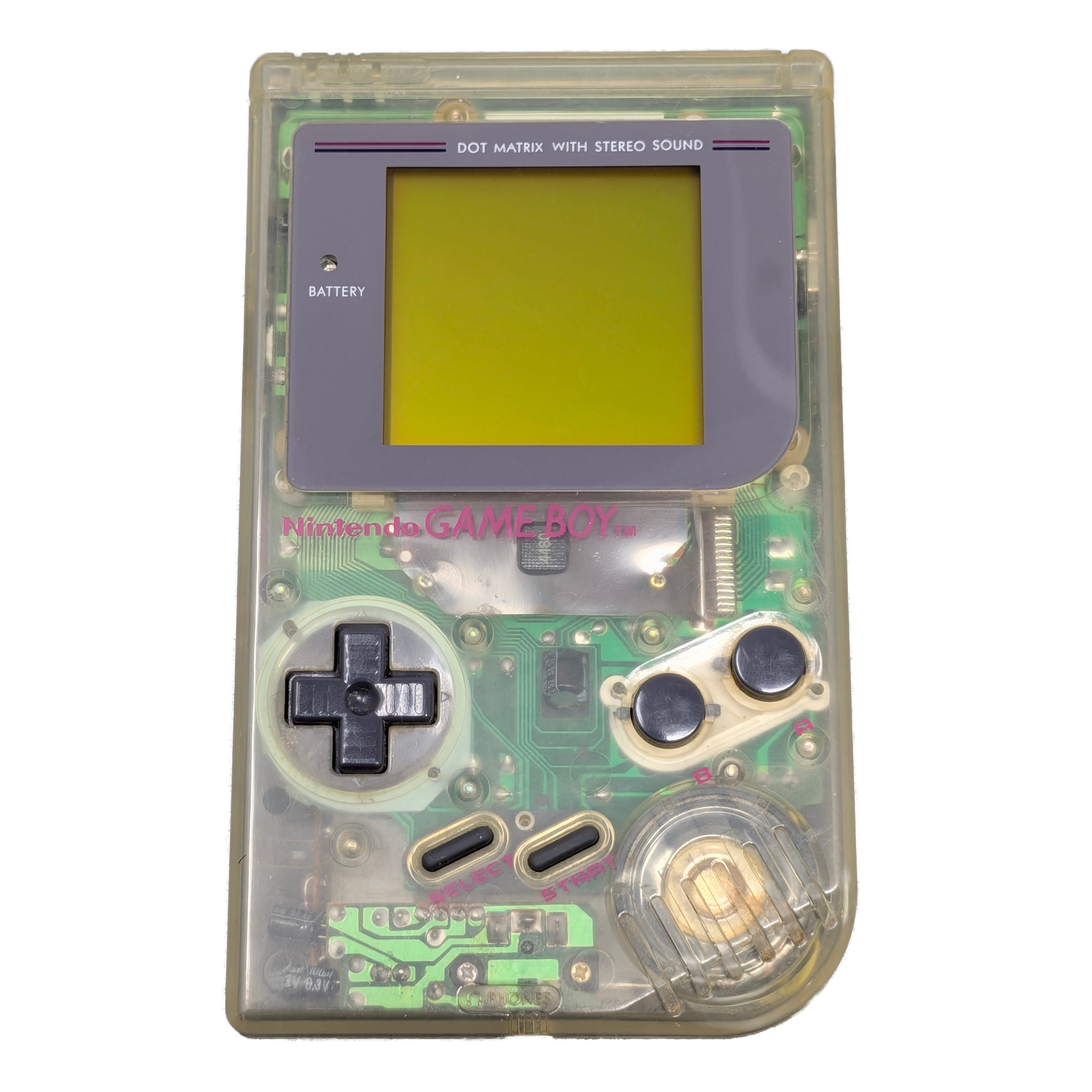Game Boy Original - Play It Loud (Clear) - Video Game System - Used - CaveGamers
