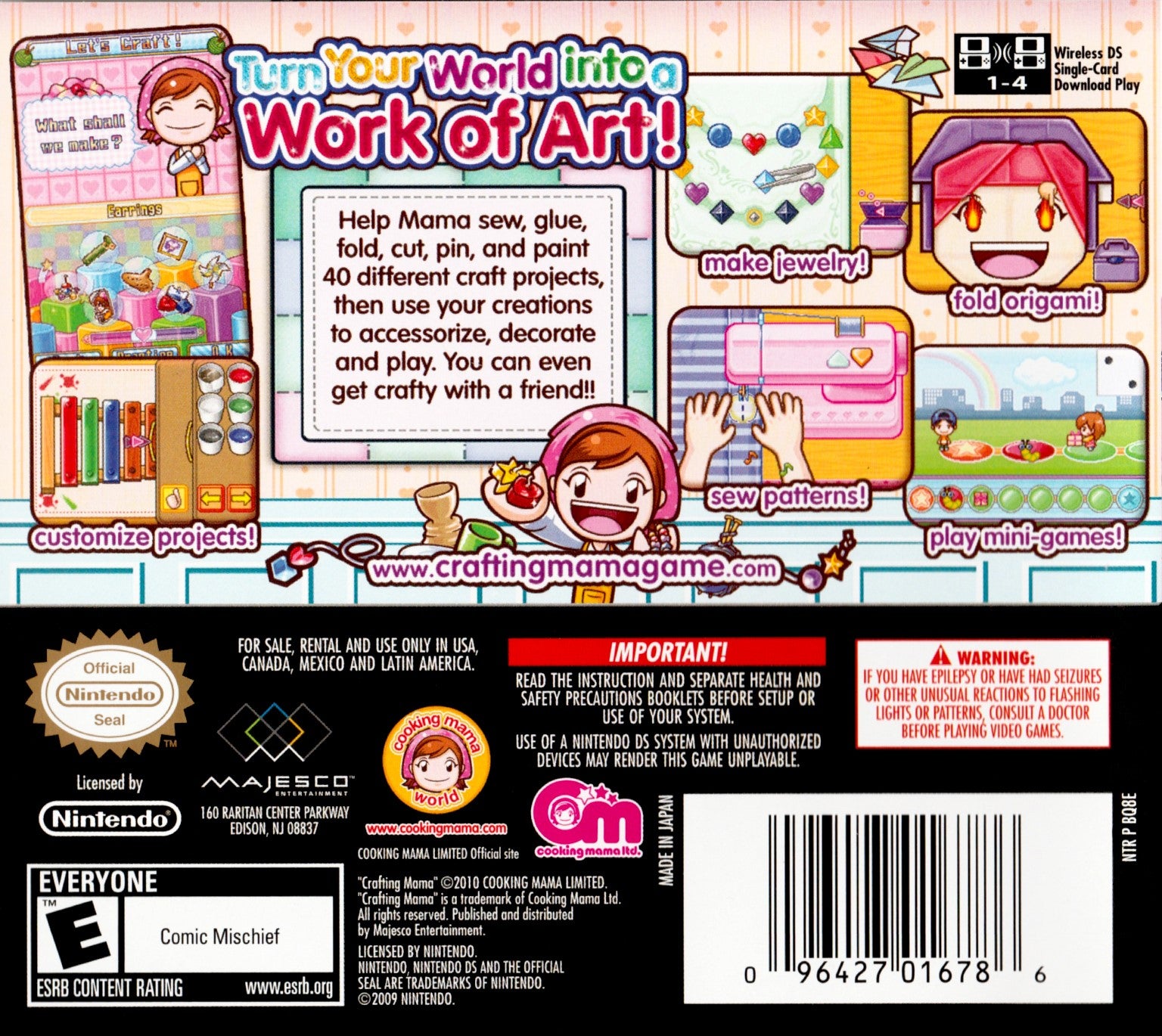 Crafting Mama DS - Video Game - Used - CaveGamers - Image 2