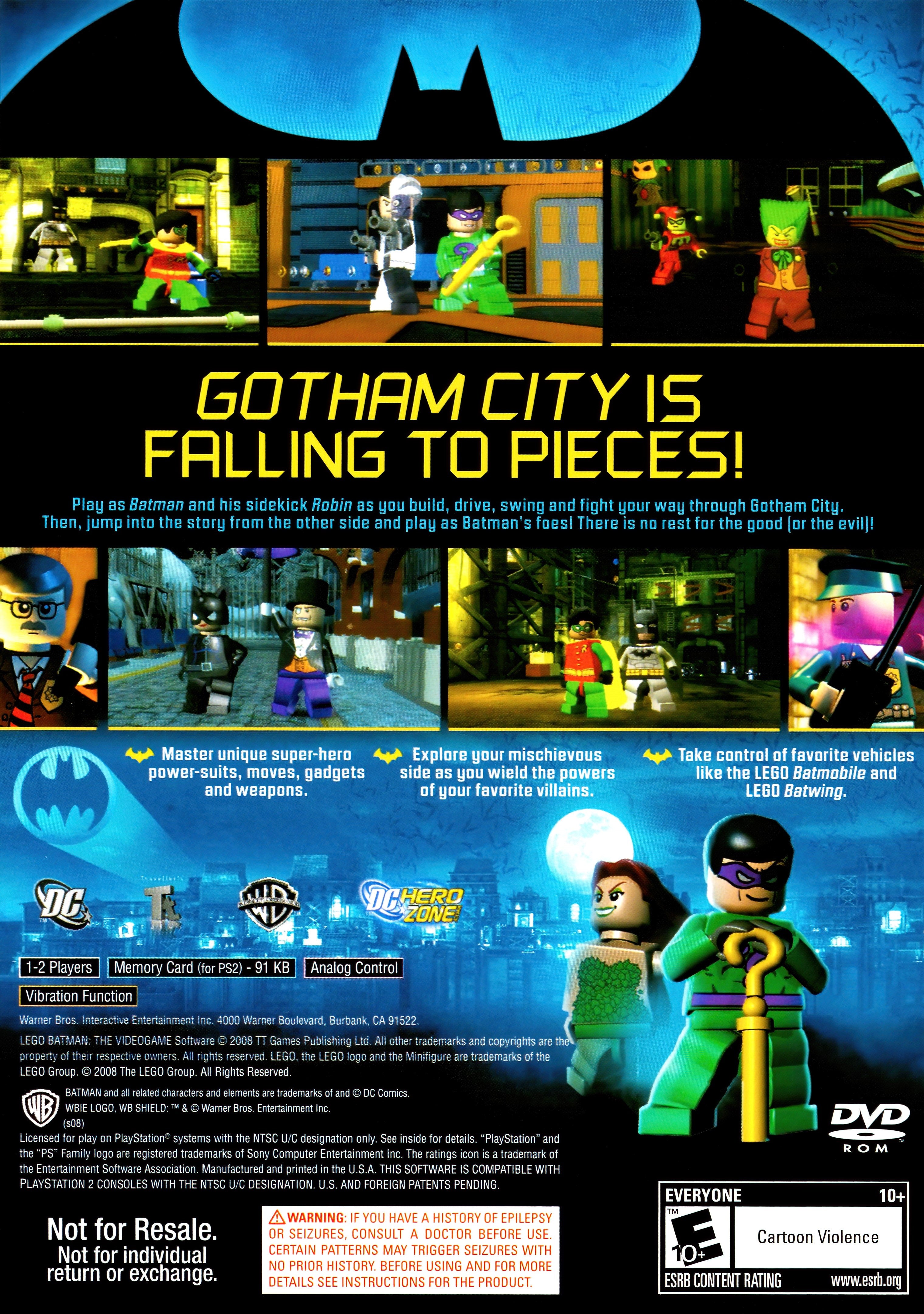 LEGO Batman PS2 - Video Game - Used - CaveGamers - Image 2