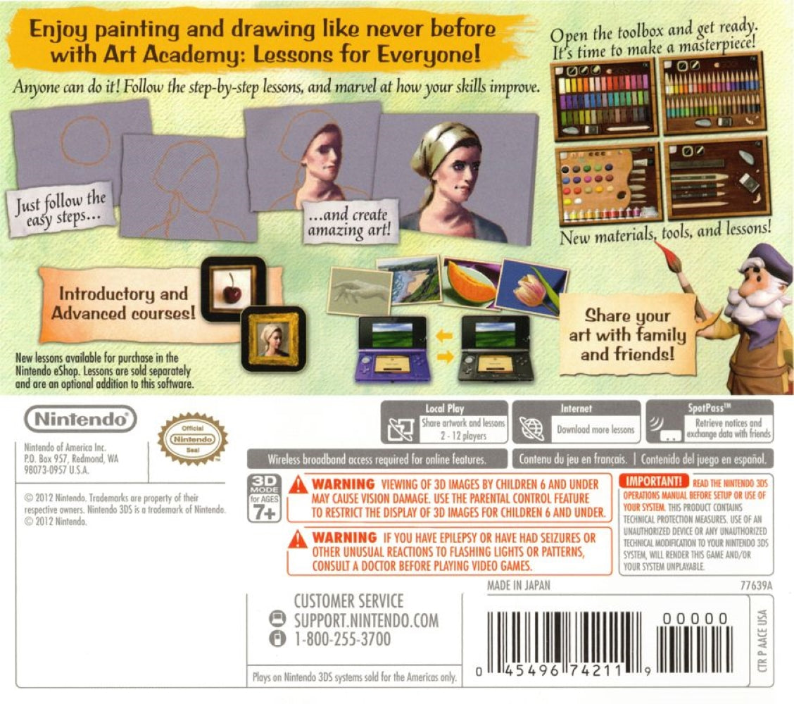 Art Academy: Lessons for Everyone! 3DS - Video Game - Used - CaveGamers - Image 2