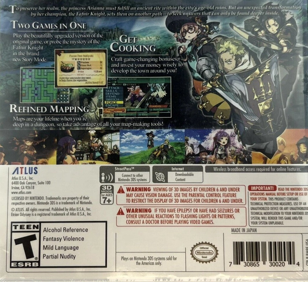 Etrian Odyssey 2 Untold: The Fafnir Knight 3DS - Video Game - Used - CaveGamers - Image 2