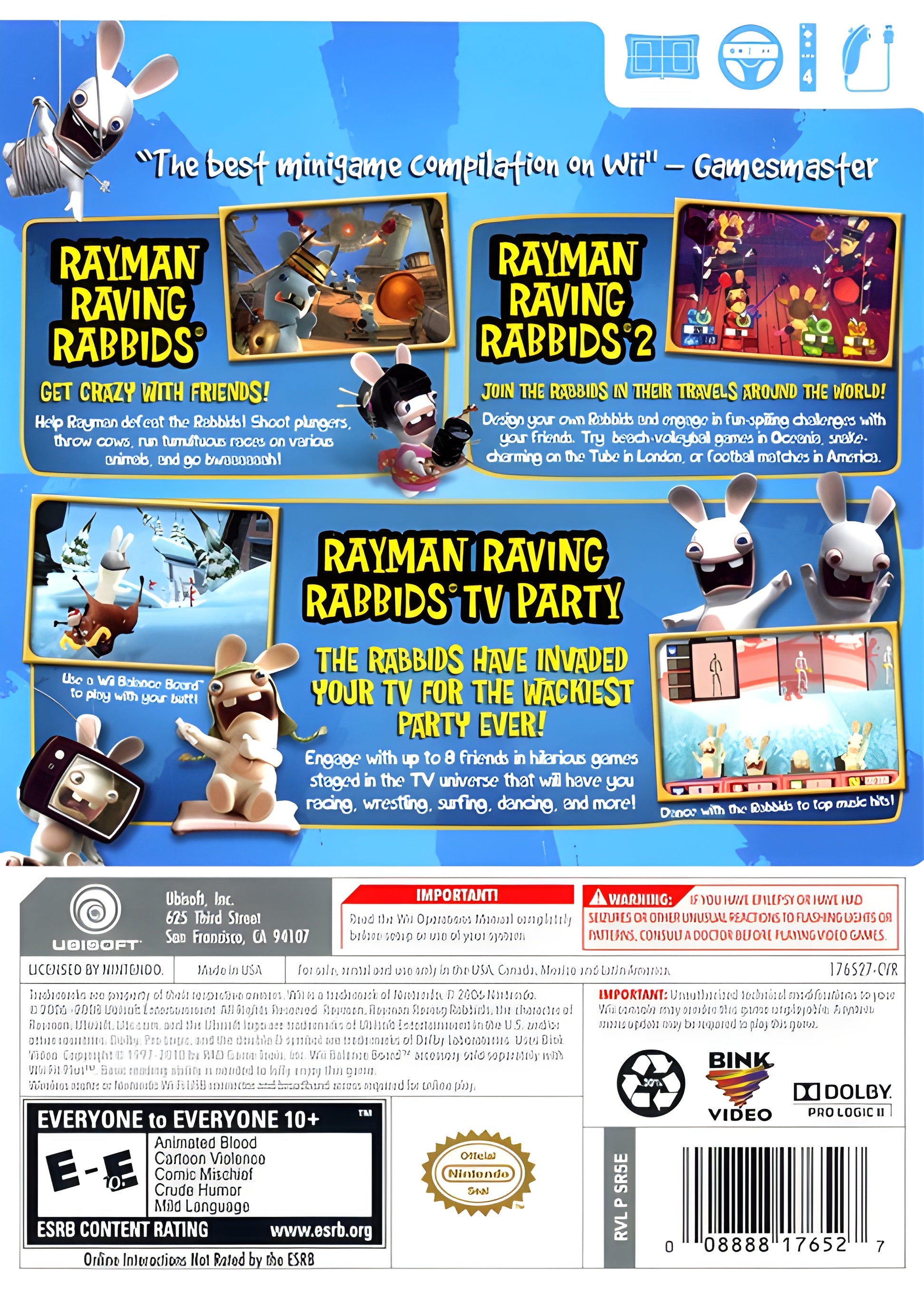 Raving Rabbids Party Collection Wii - Video Game - Used - CaveGamers - Image 2