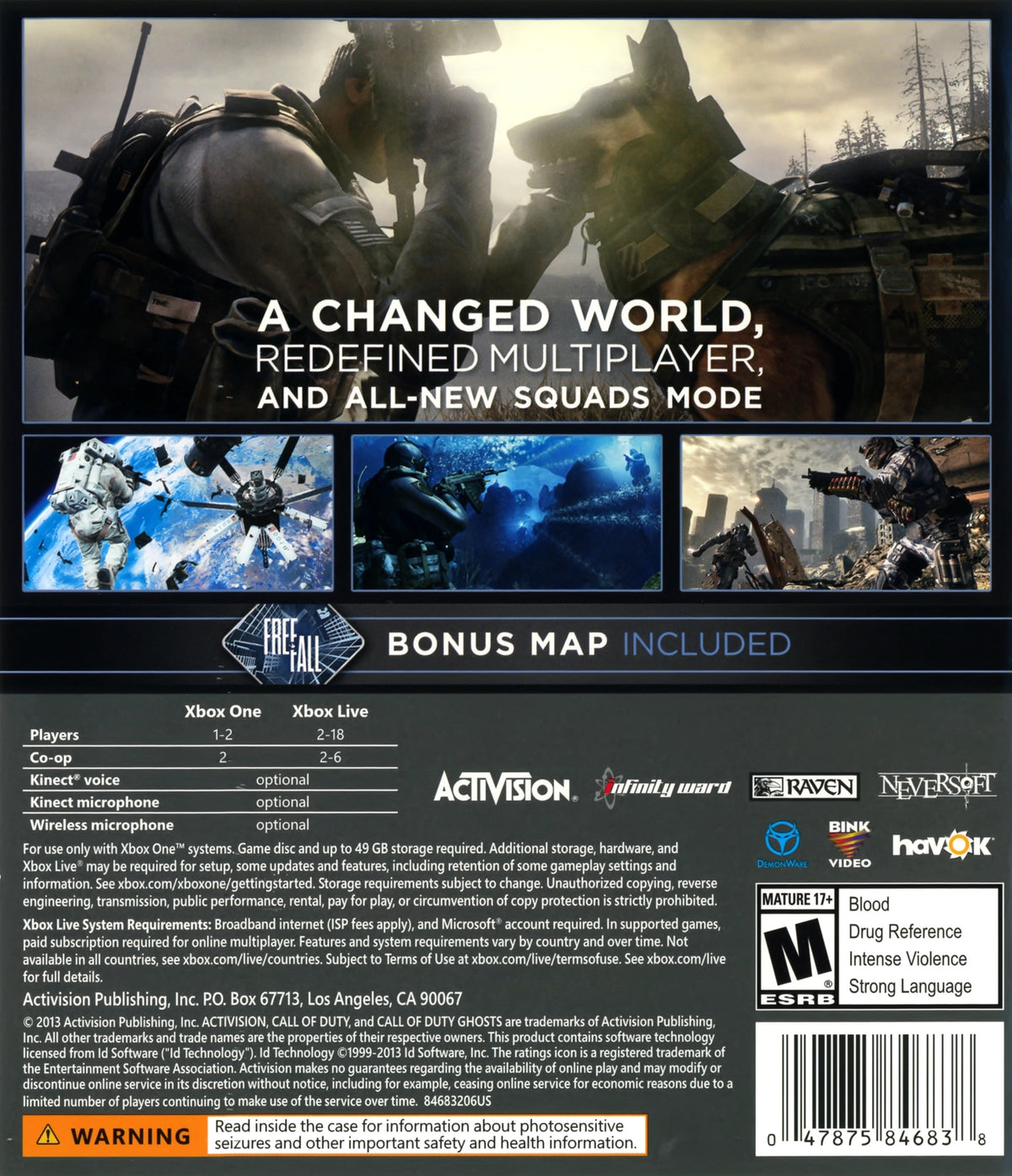 Call of Duty: Ghosts Xbox One - Video Game - Used - CaveGamers - Image 2