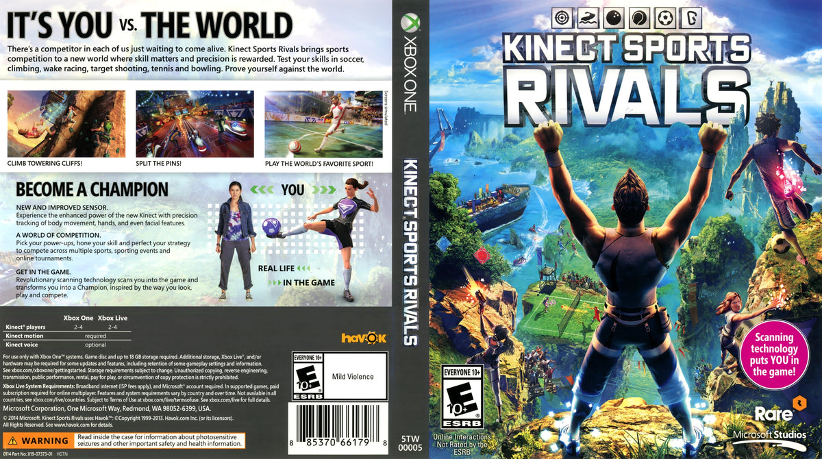 Kinect Sports Rivals Xbox One - Video Game - Used - CaveGamers - Image 4