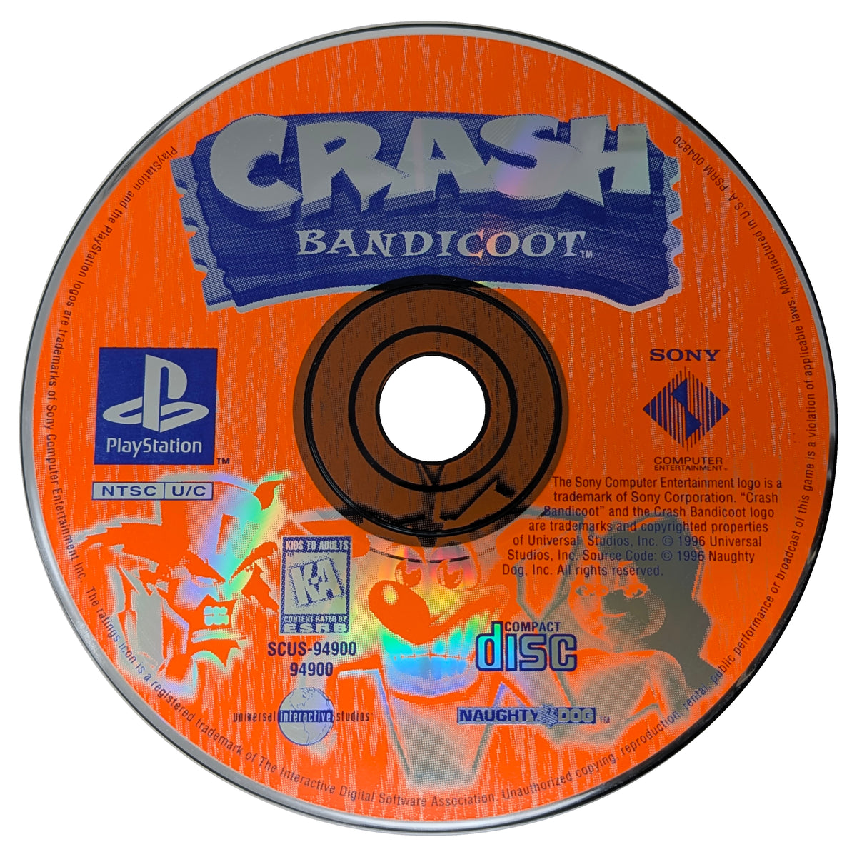 Crash Bandicoot Playstation - Video Game - Used - CaveGamers - Image 2