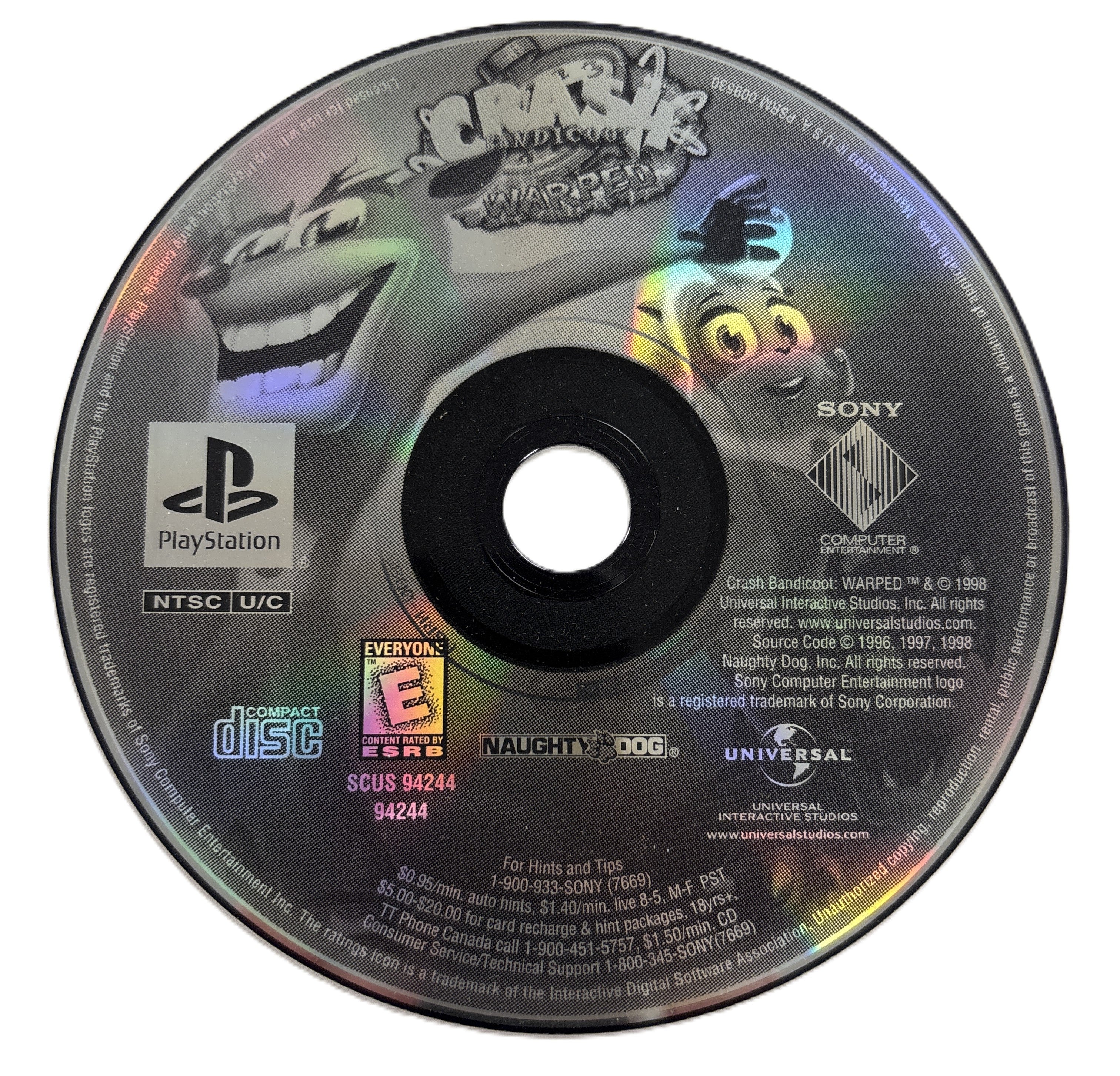 Crash Bandicoot 3: Warped Playstation - Video Game - Used - CaveGamers - Image 3