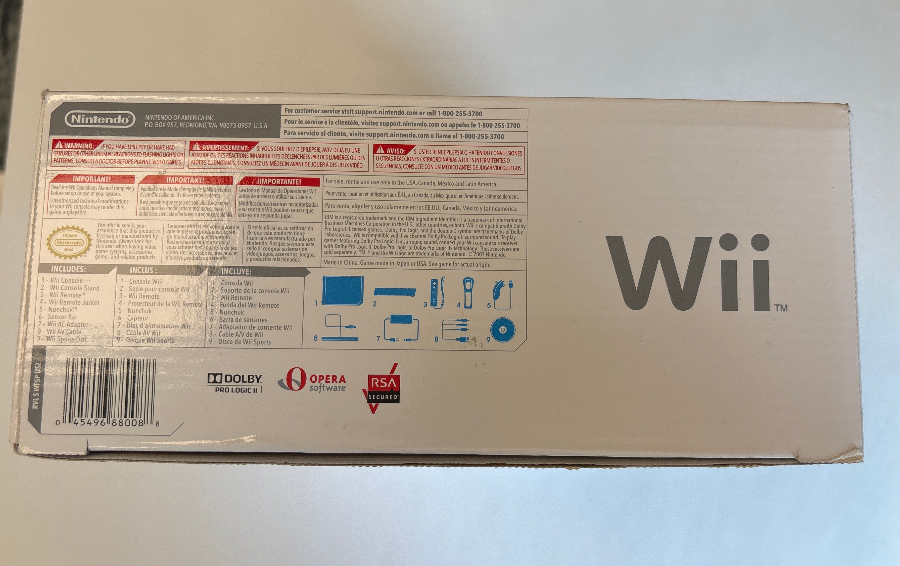 Nintendo Wii White Console Wii Sports Bundle Brand New & Factory Sealed!