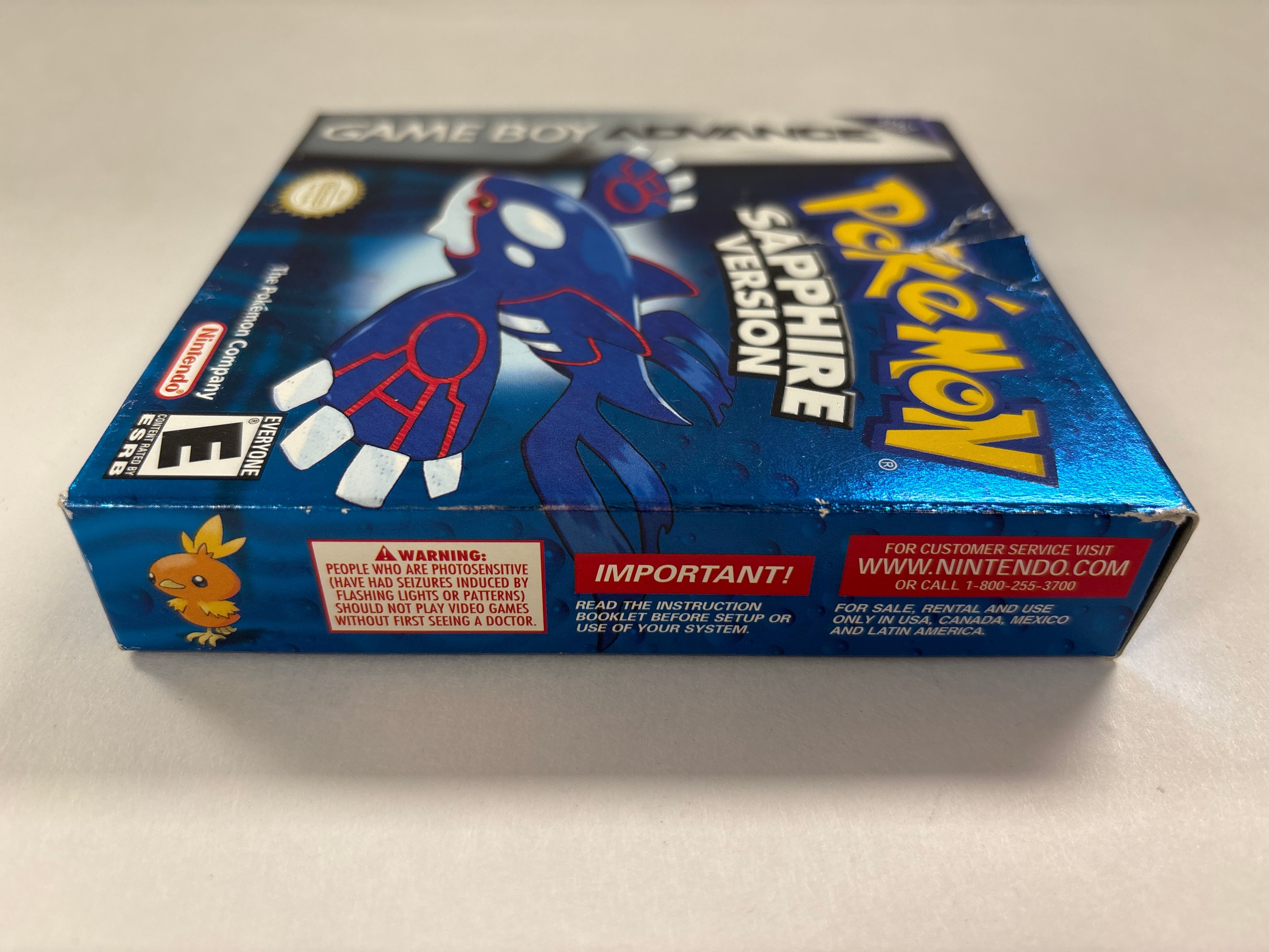 Pokemon Sapphire Version - Nintendo Game Boy Advance NO GAME Box & Manuals Only