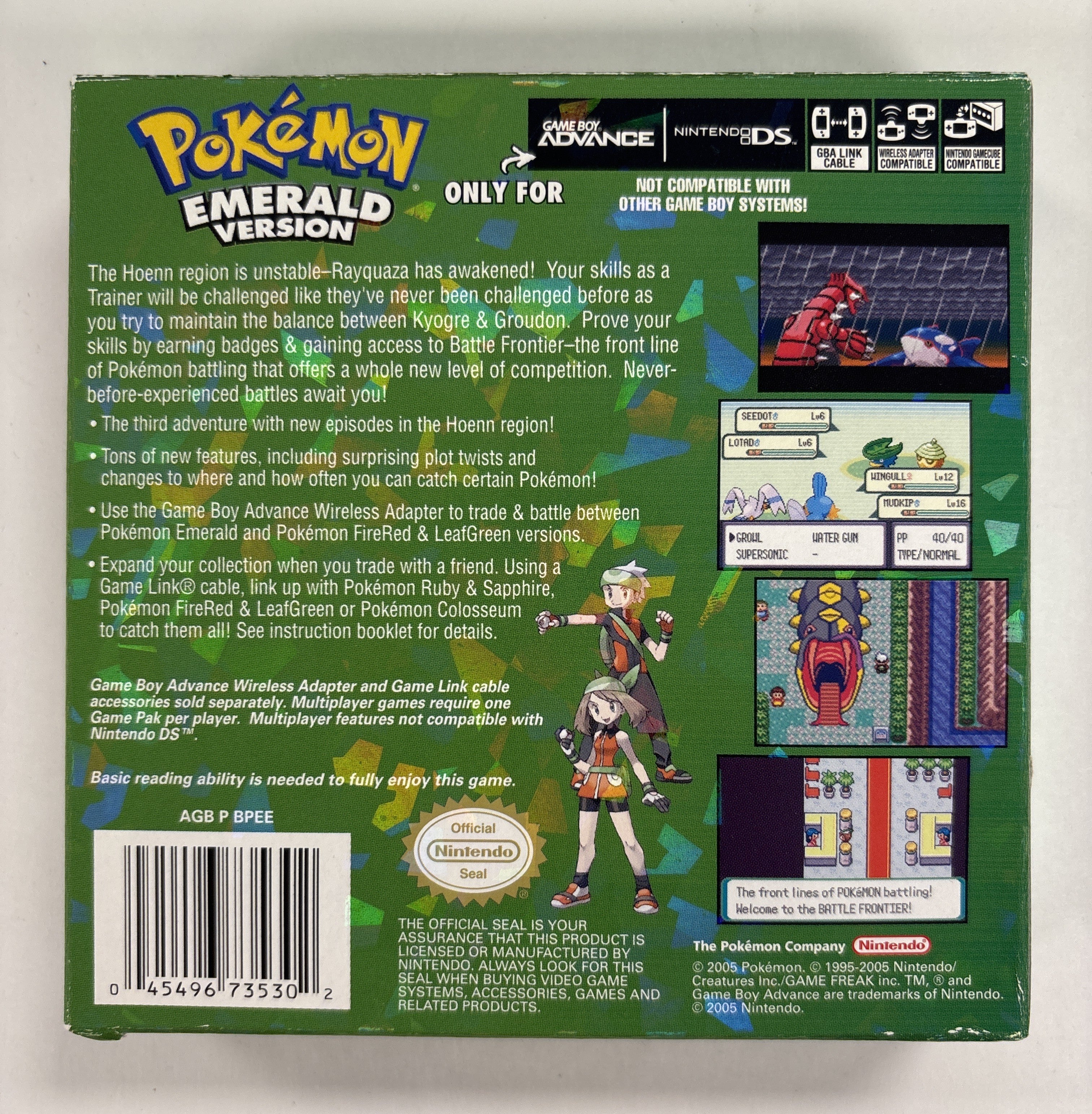 Pokemon Emerald Version - Nintendo Game Boy Advance Complete In Box!