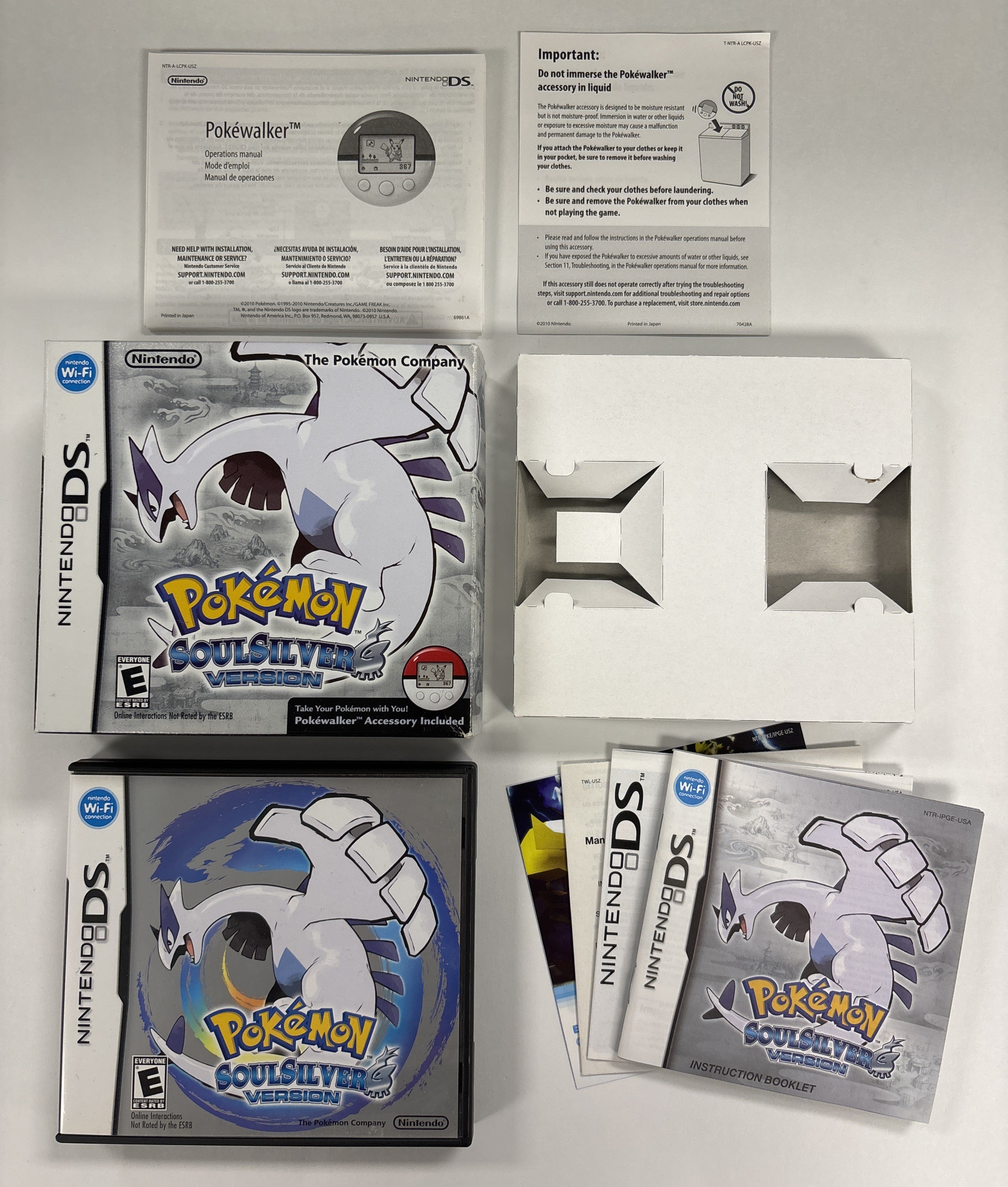 Pokemon SoulSilver Version - Nintendo DS Box Case and Manuals Only No Game