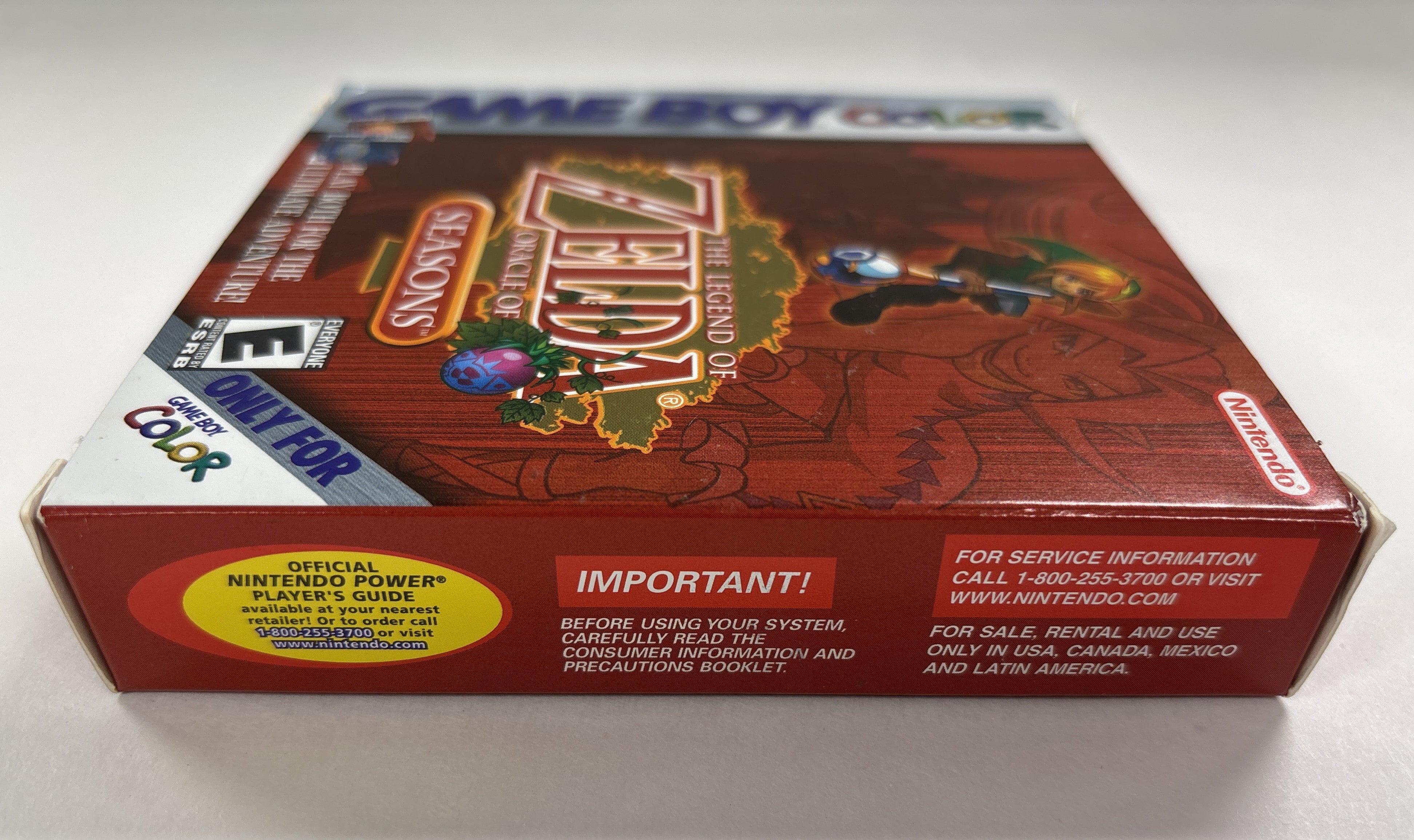 The Legend of Zelda: Oracle of Seasons - Nintendo Game Boy Color Box & Manuals Only No Game