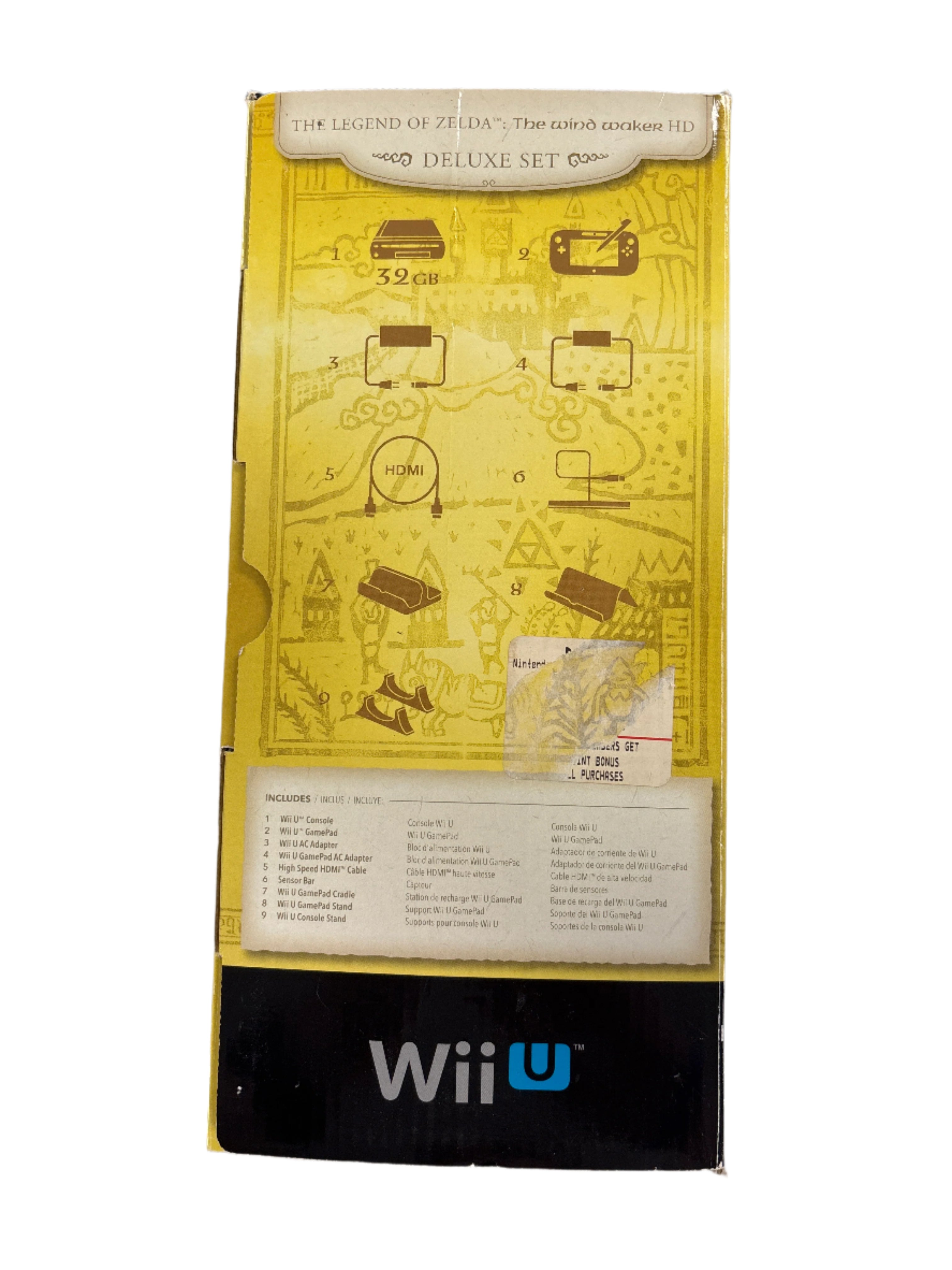 The Legend of Zelda: The Wind Waker HD Deluxe Set - Wii U Box & Inserts Only No Console