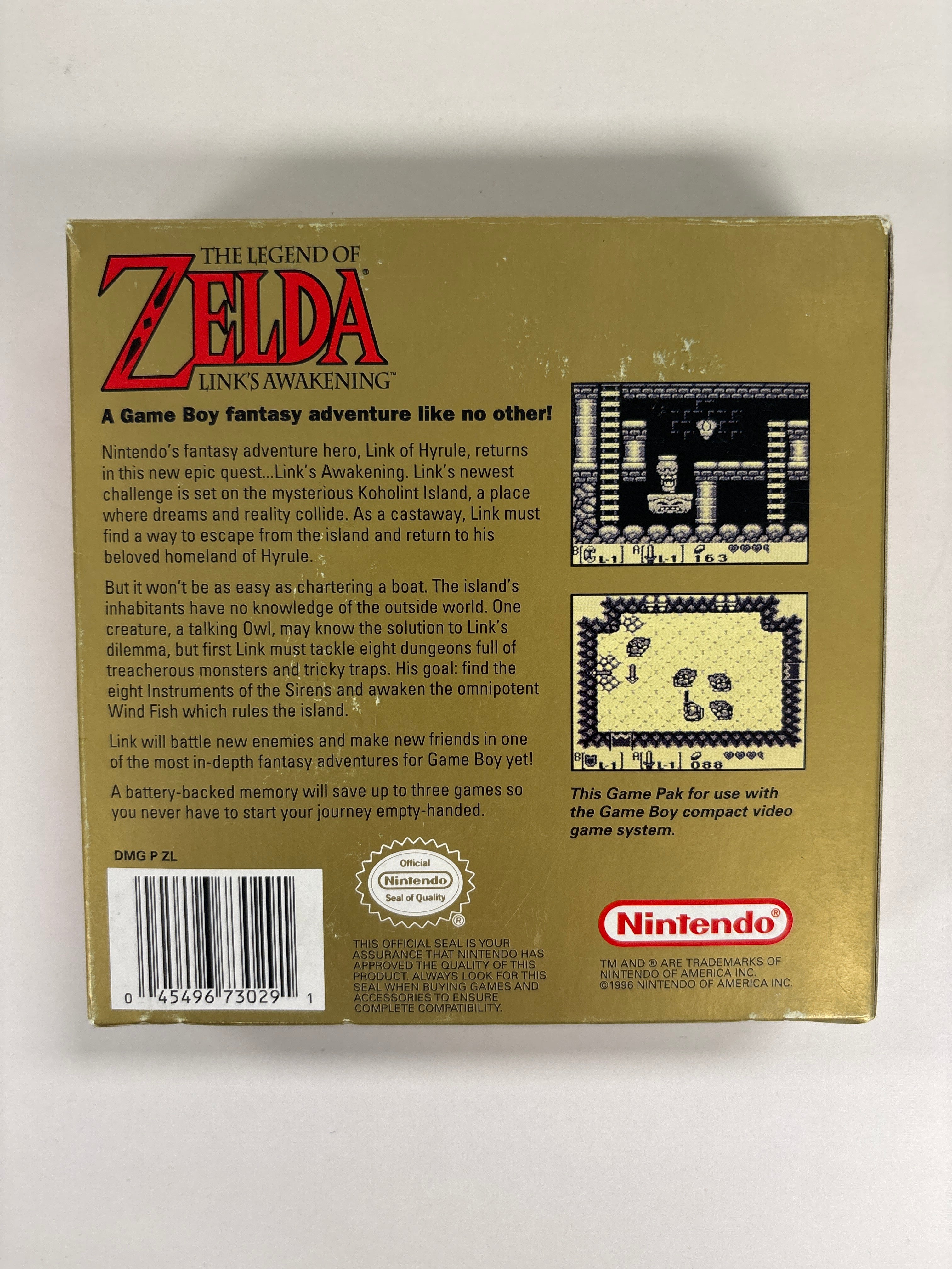 The Legend of Zelda: Link's Awakening - Game Boy Box & Inserts Only No Game or Manual