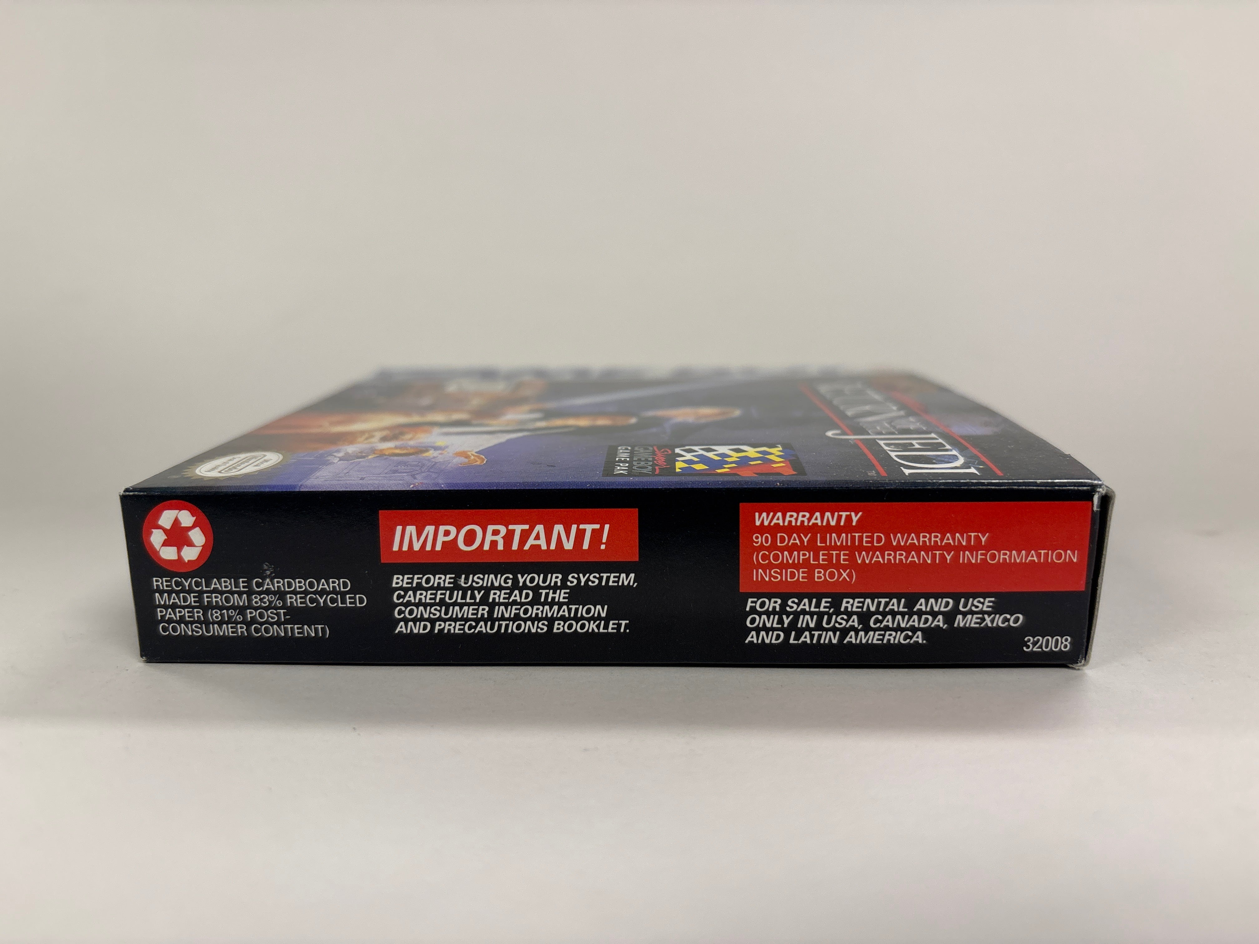 Super Star Wars: Return of the Jedi - Game Boy Box & Inserts Only No Game or Manual